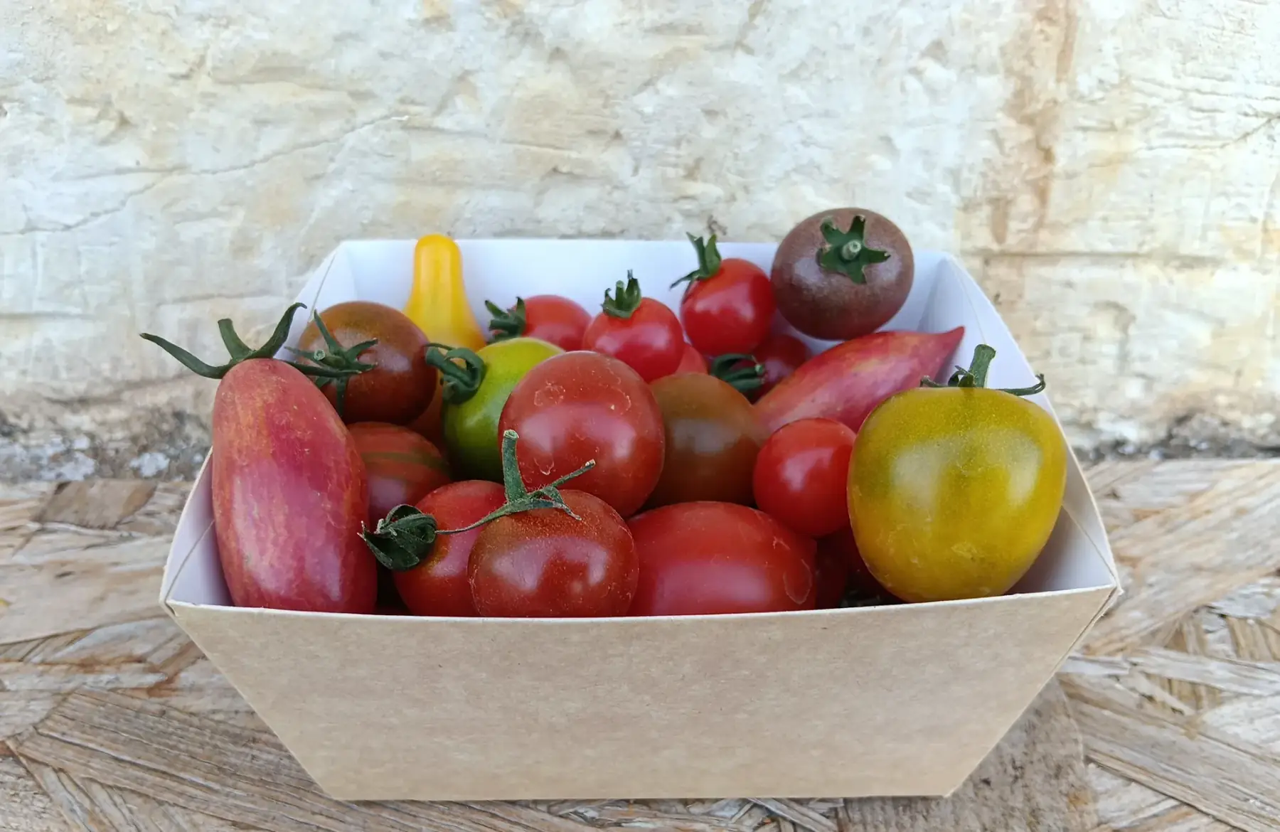 Tomate cerise couleur