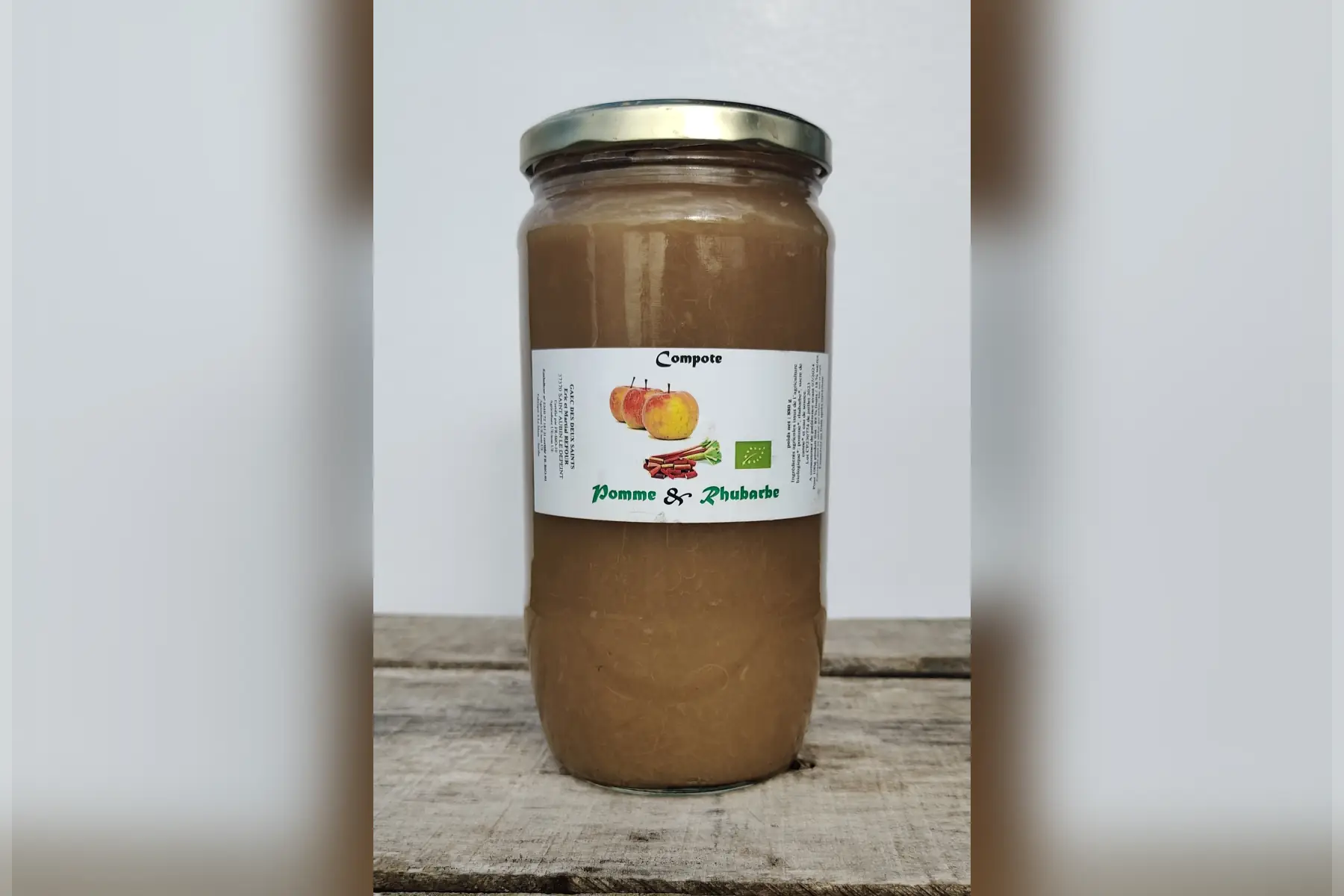 compote pomme & rhubarbe bio