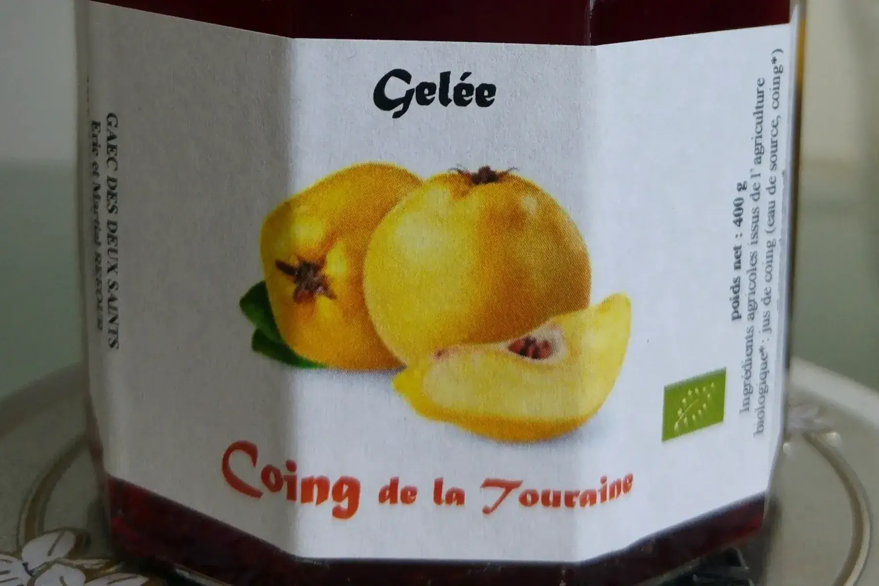 gelée de coings bio