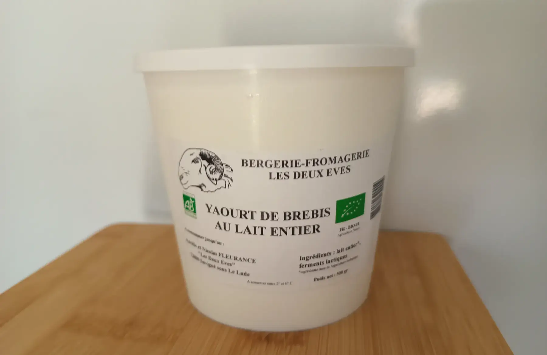 yaourt de brebis nature 500 gr