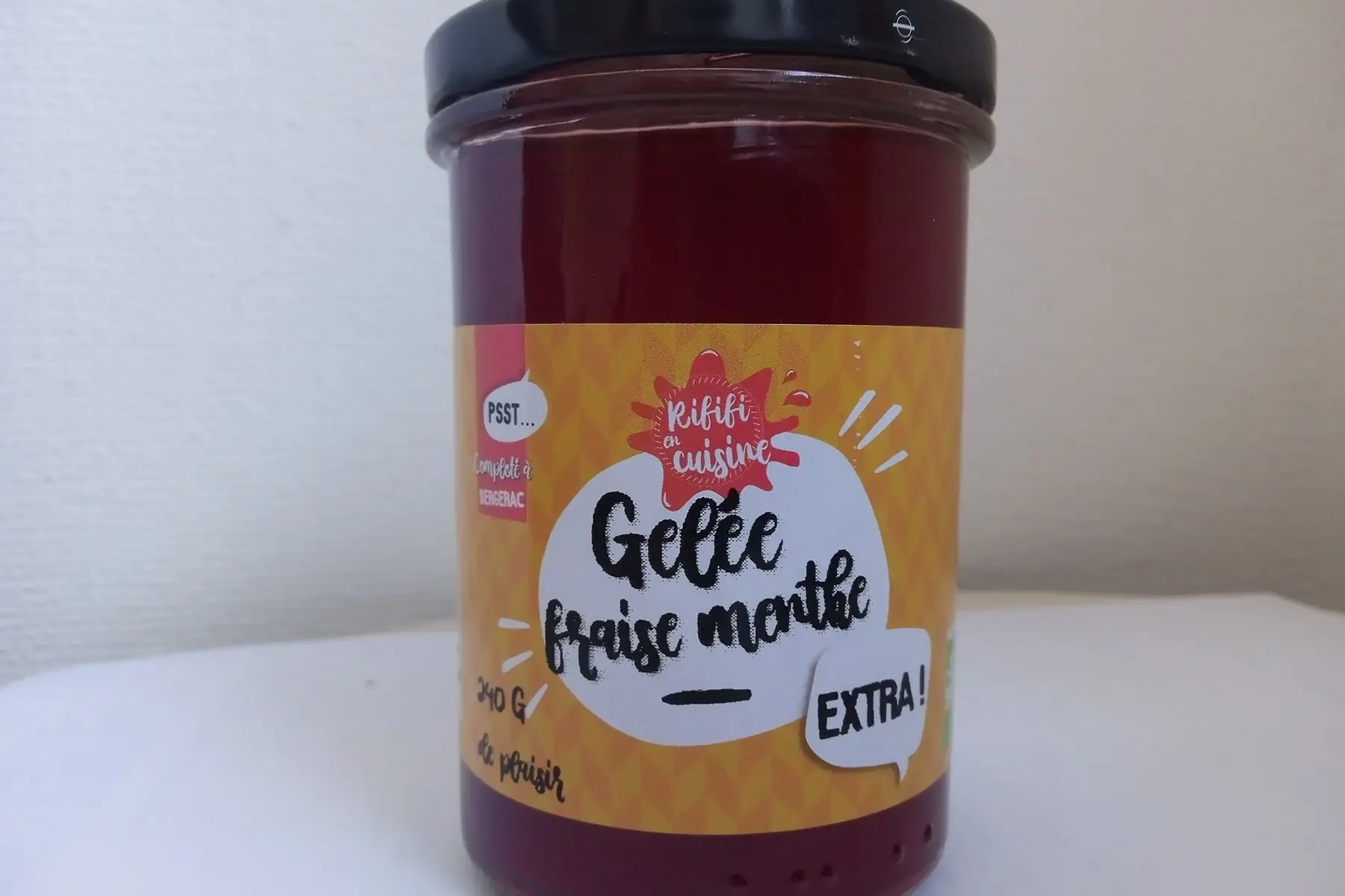 gelée de fraise à la menthe bio