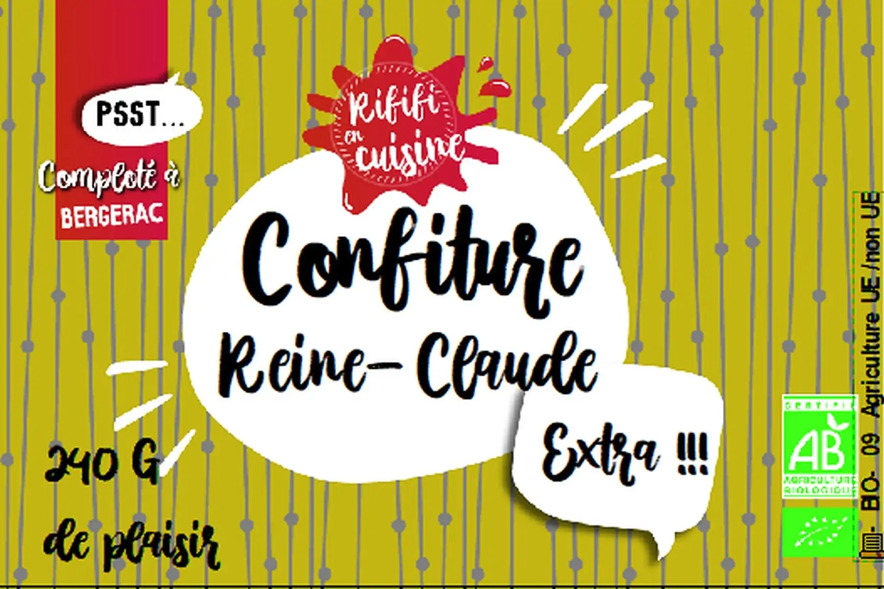 confiture de reine claude bio