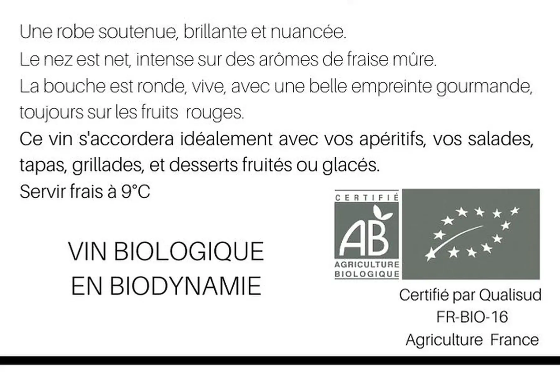 bib les pernettes - igp périgord bio / rosé