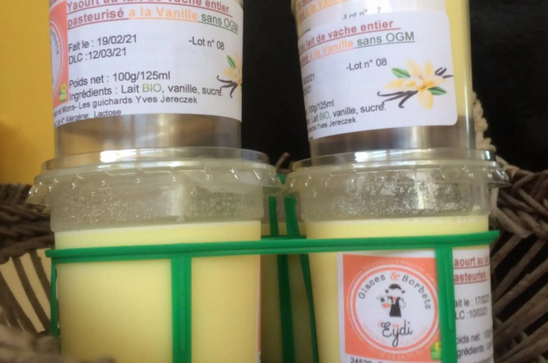yaourts à la vanille