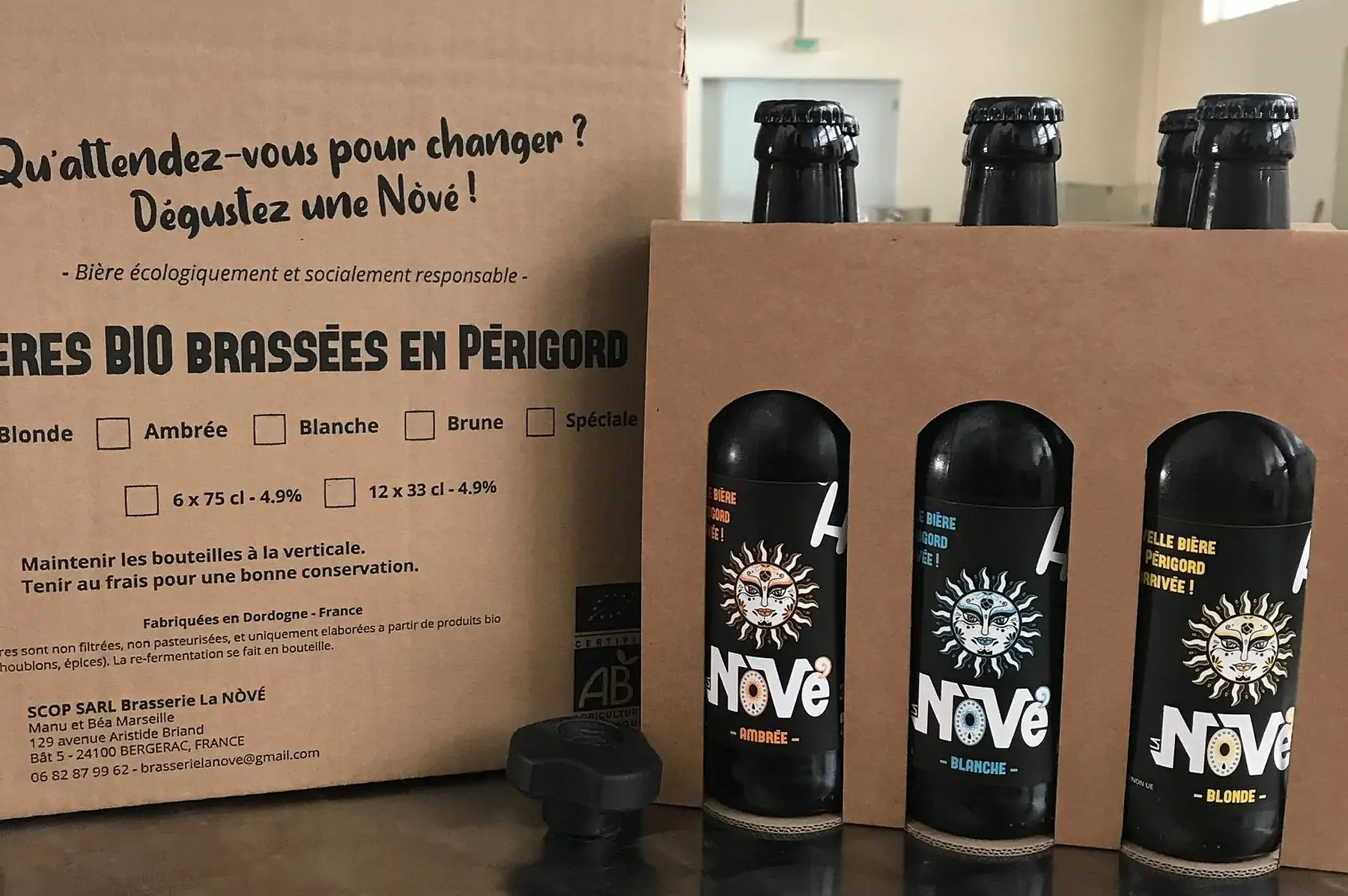 pack mix 2 blondes, 2 ambrées, 2 blanches