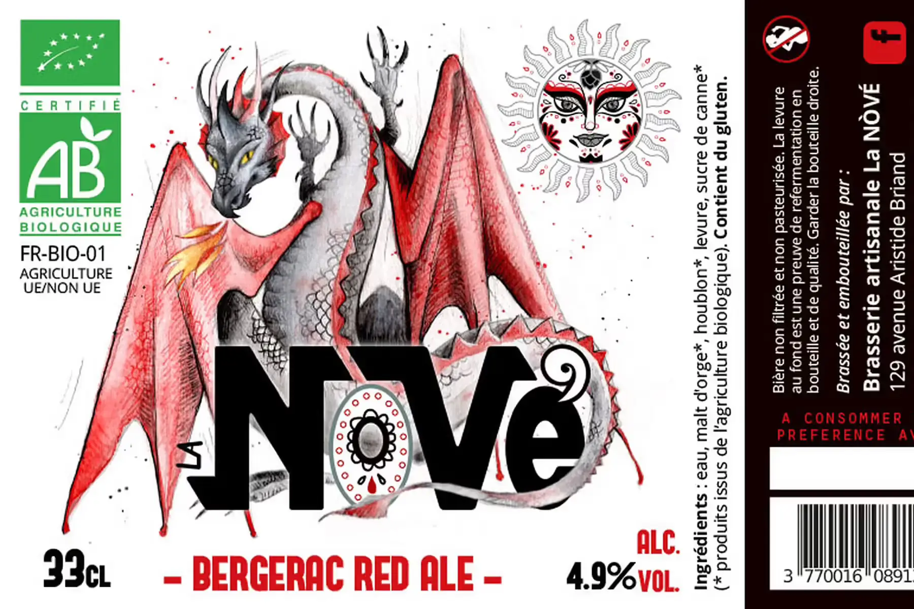 bergerac red ale 75 ou 33 cl