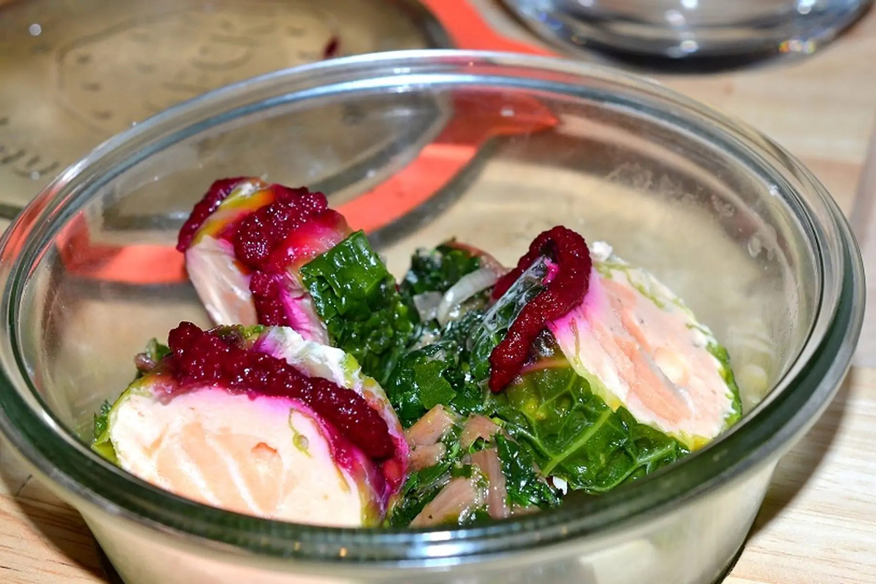 maki de truite et tartare de blettes