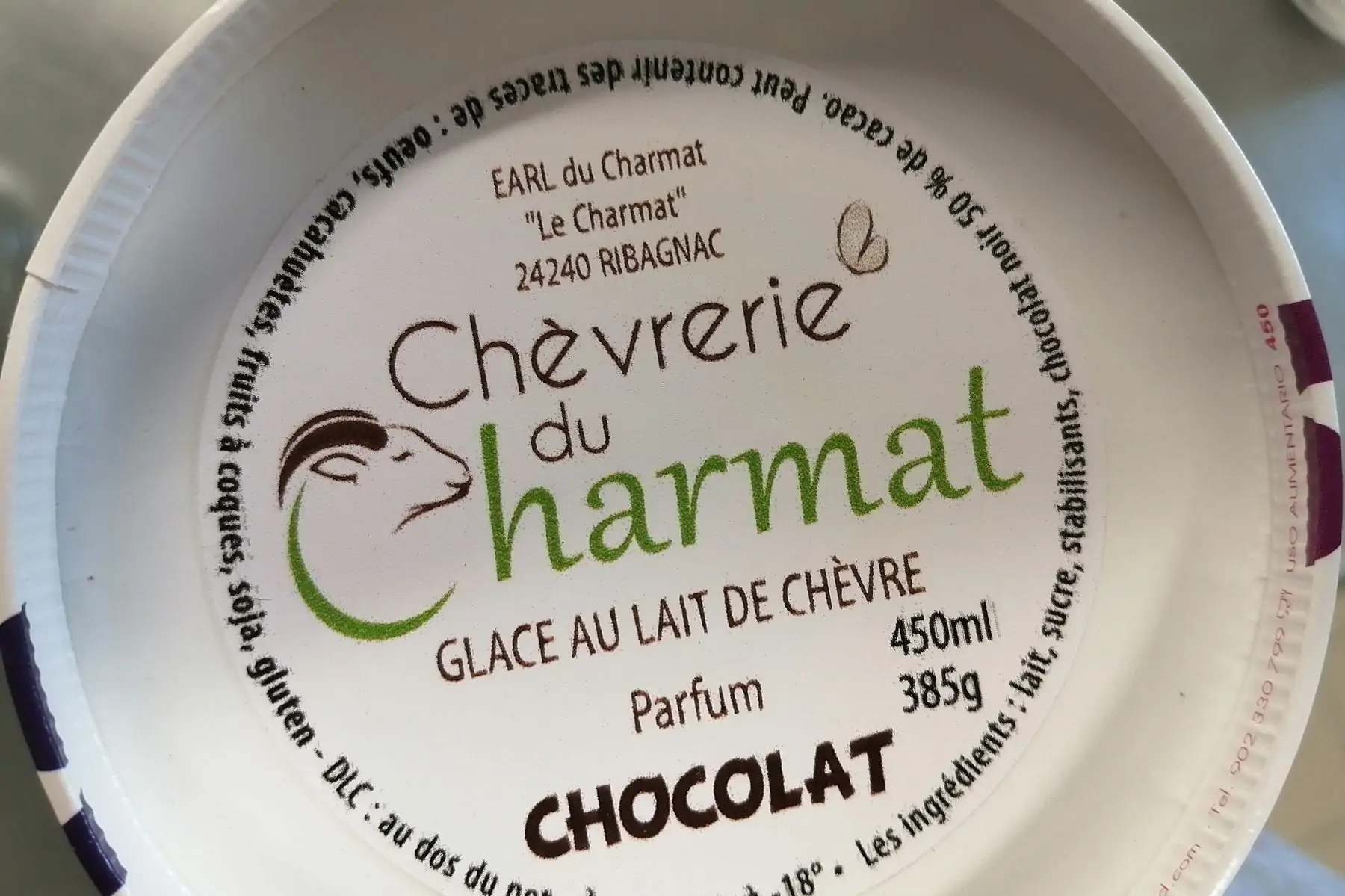glace chocolat 450ml