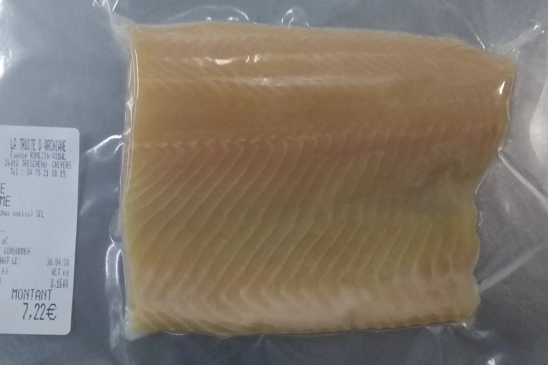 filet de cristivomer ikejime fumé