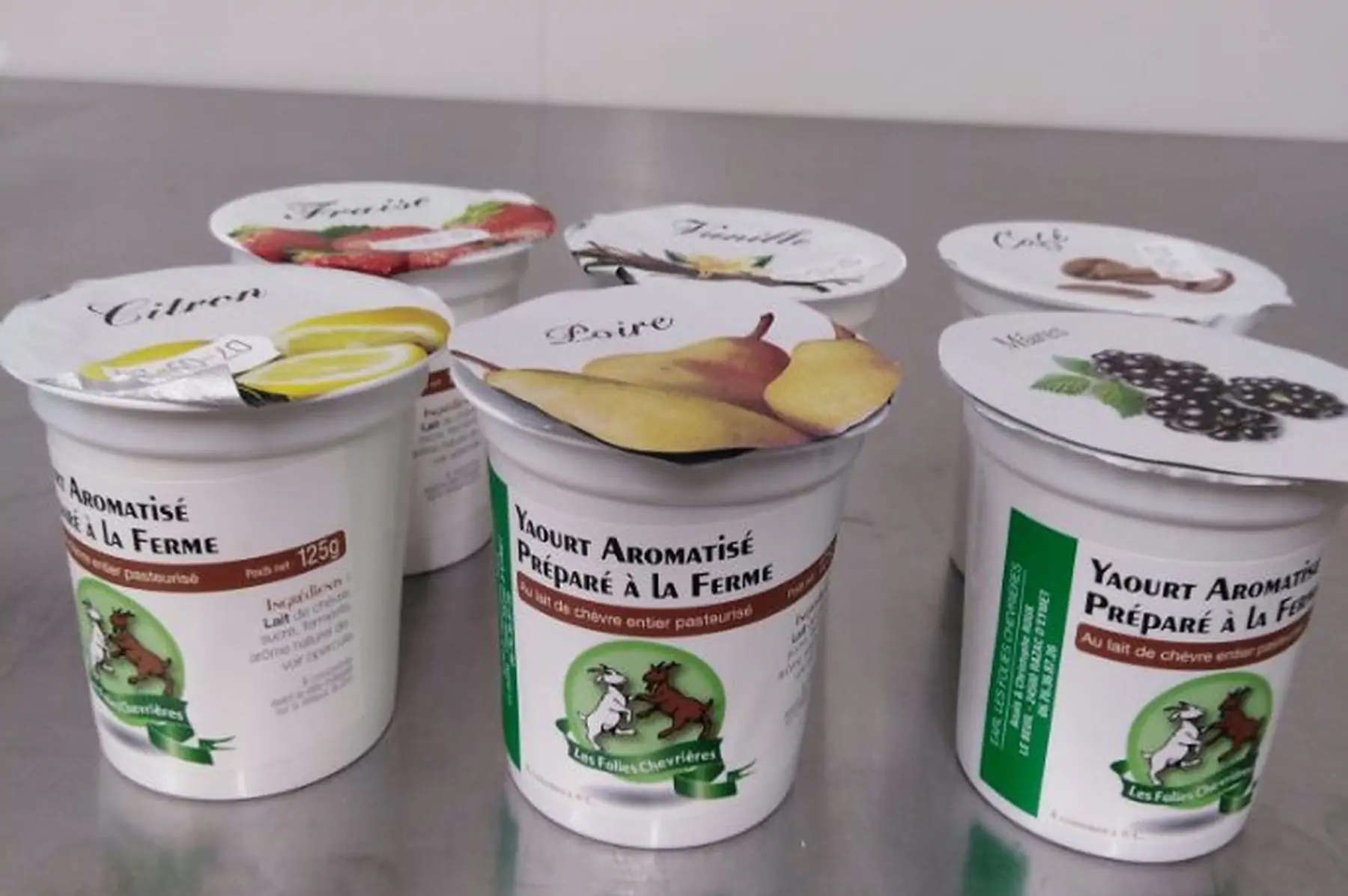 yaourt au lait de chèvre café