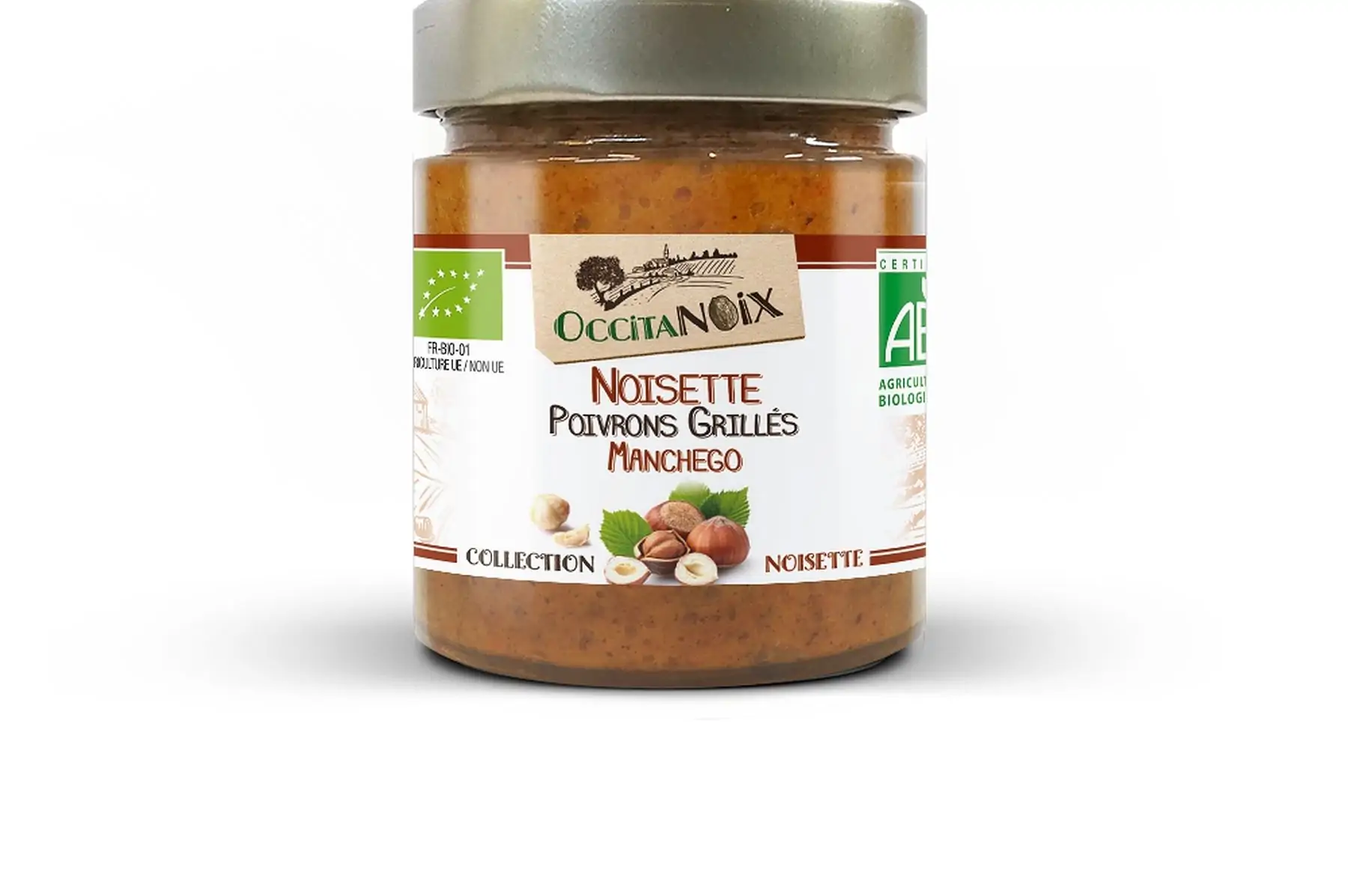 tartinable apéro : noisette - poivron grillé - manchego