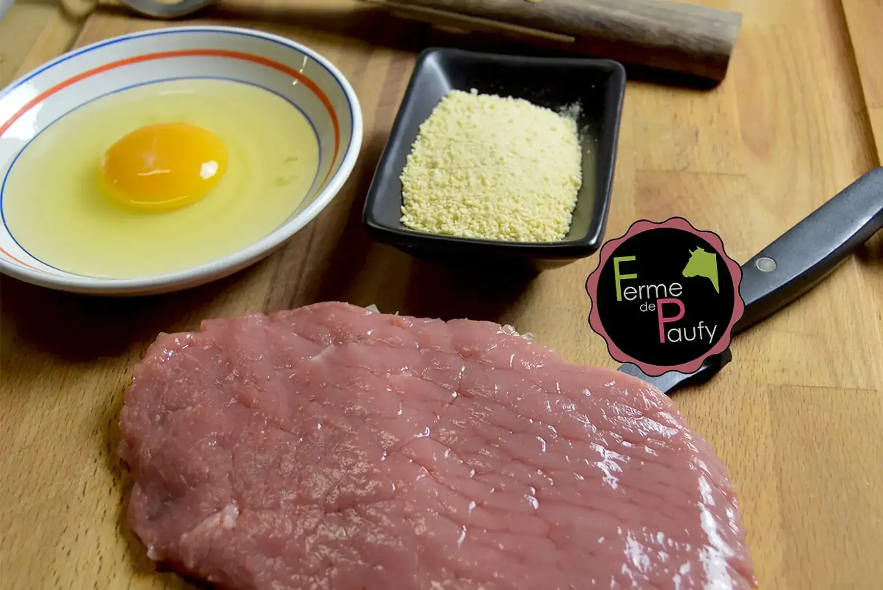 lot 2 escalopes de veau rosé