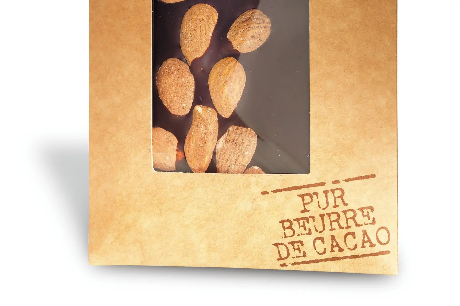 tablette chocolat  noir origine st domingue 73 % avec amandes 100g