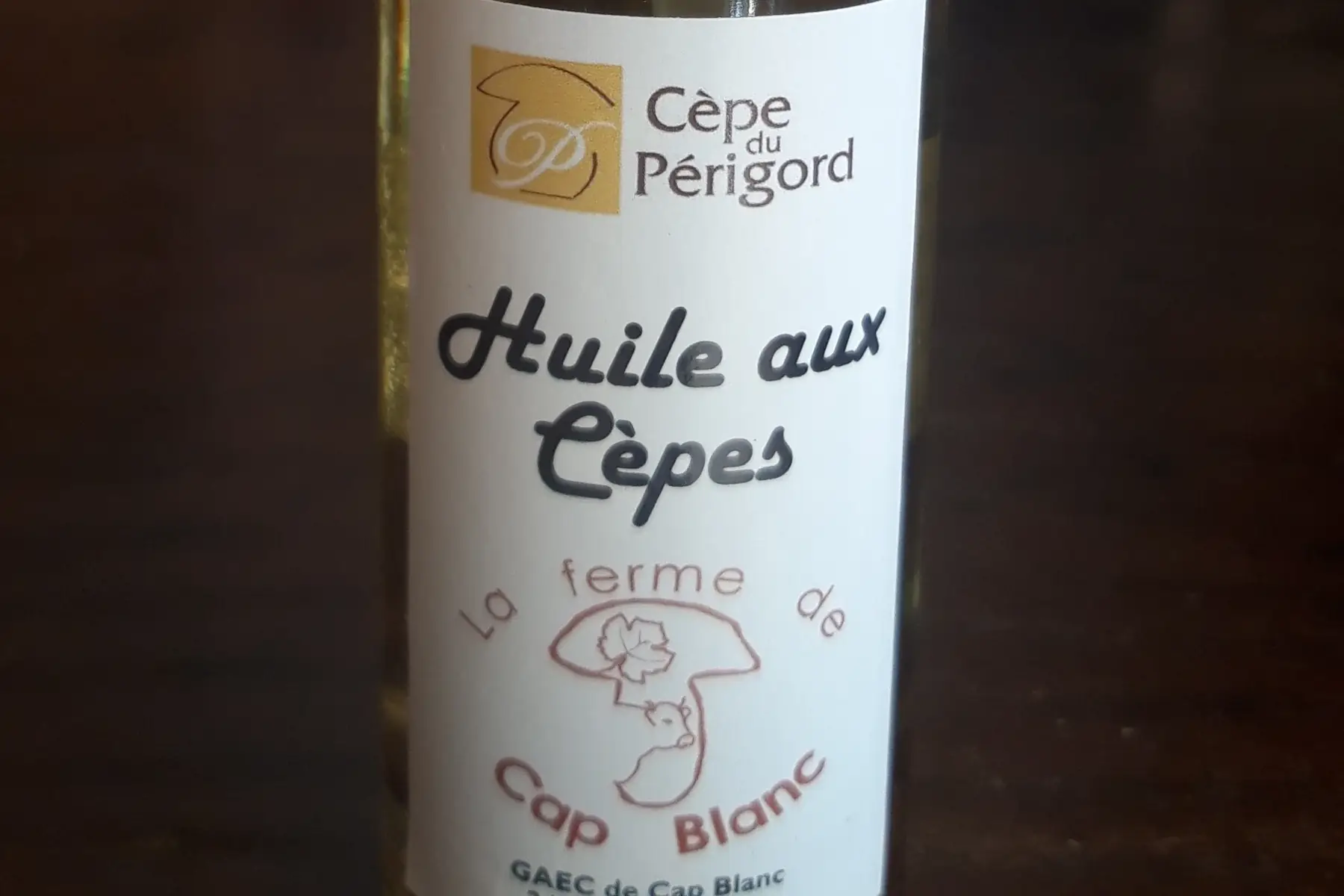 huile aux cèpes
