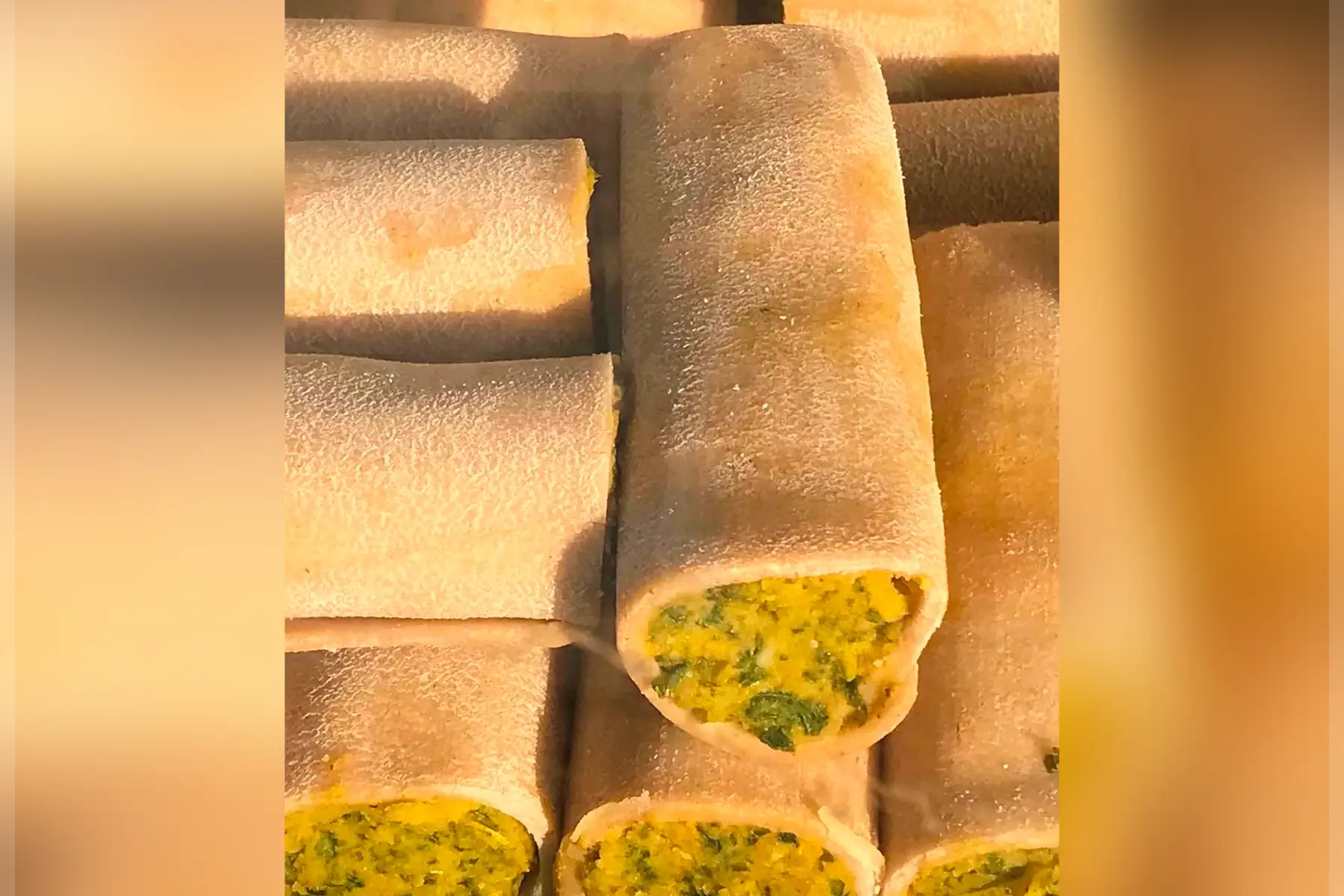 cannelloni farcie aux légumes de saison