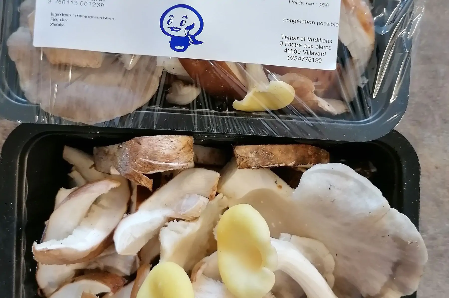 barquette fricassée 250g