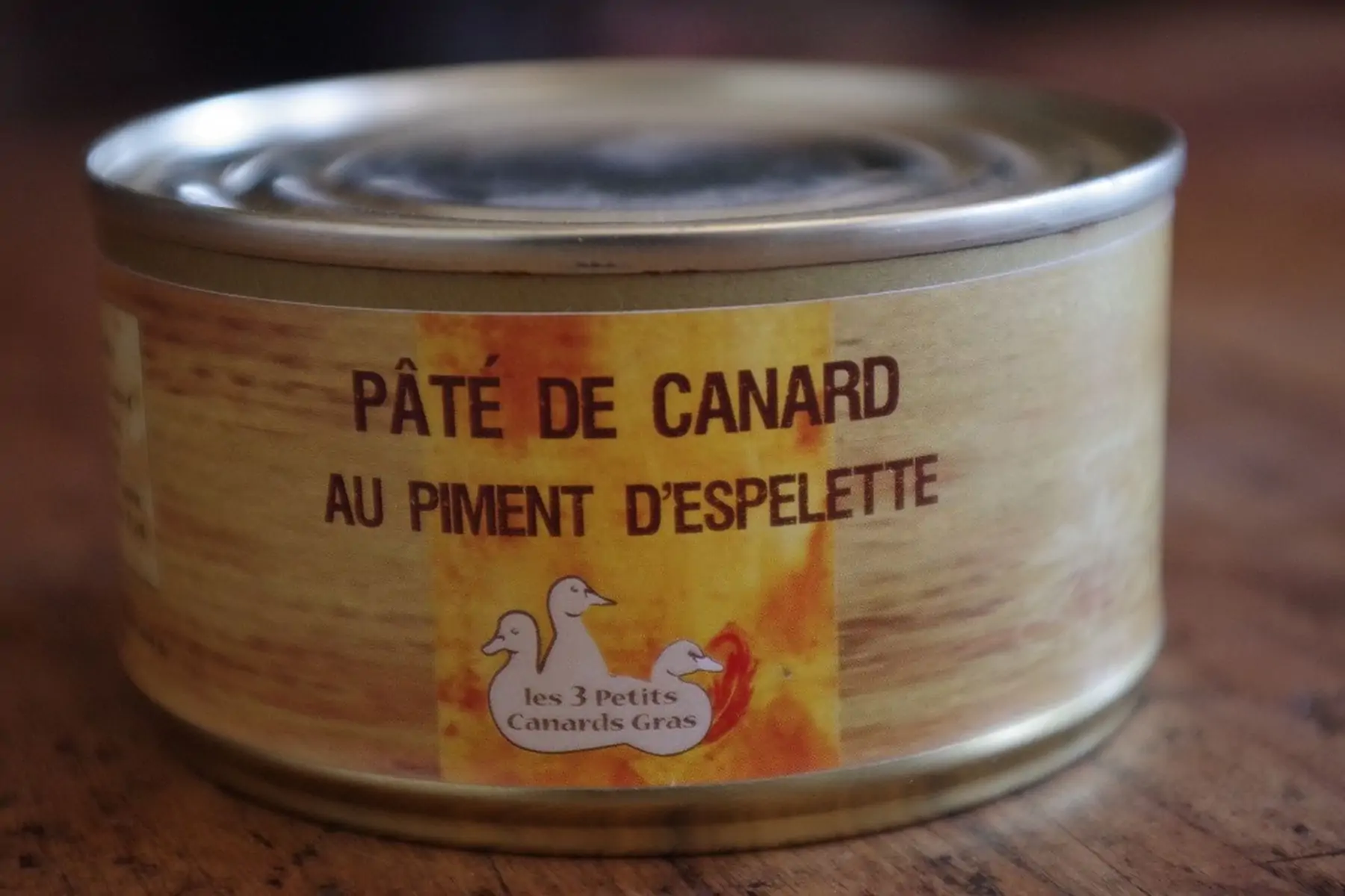 qq/ pâté  de canard au piment d'espelette 180g