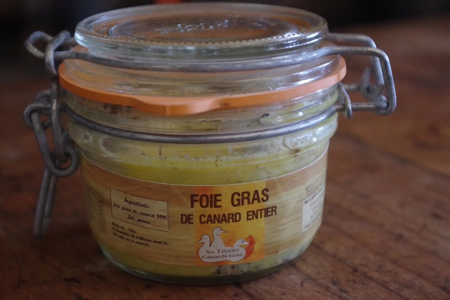 l/ foie gras de canard entier en bocal