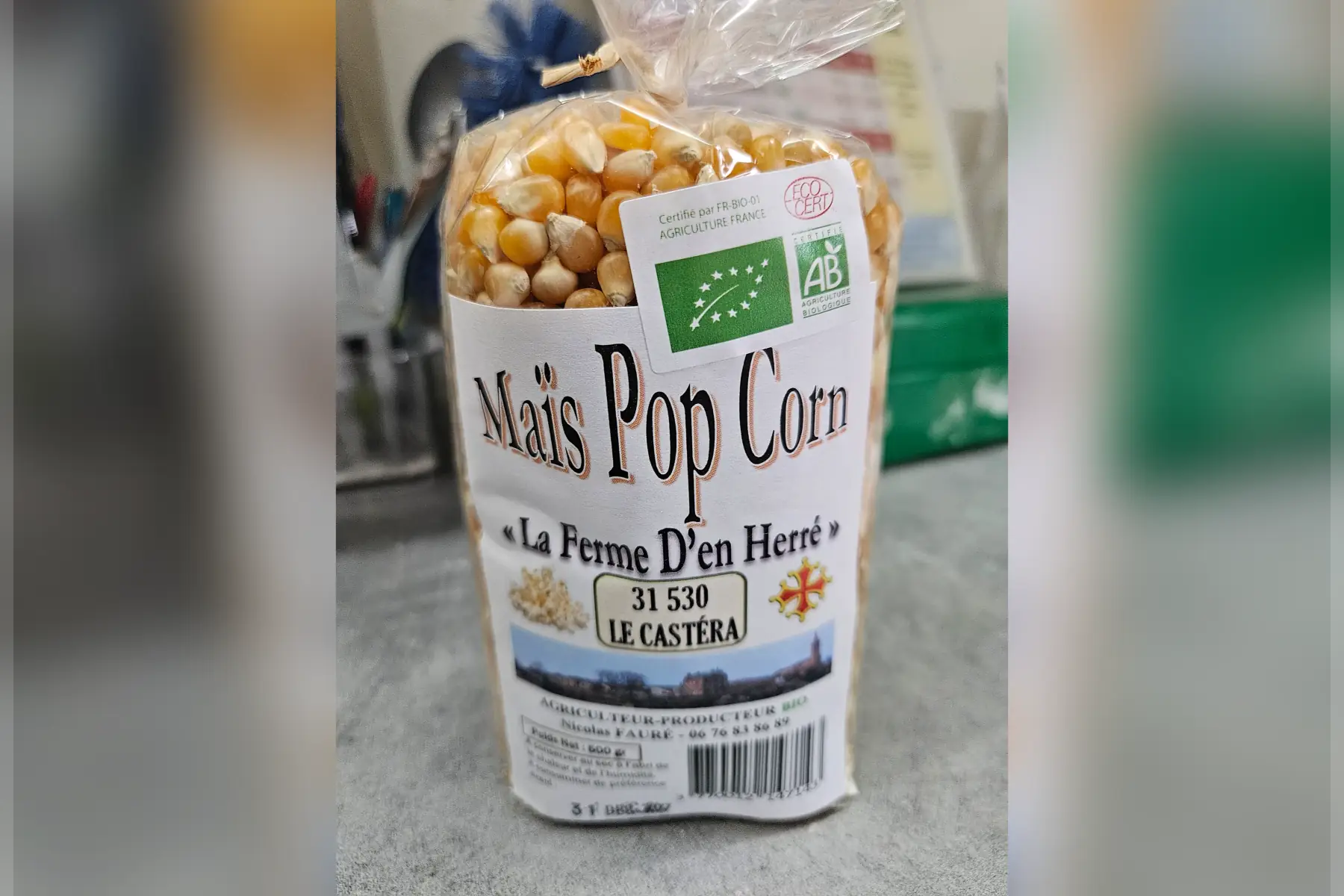maïs pop corn bio a éclater