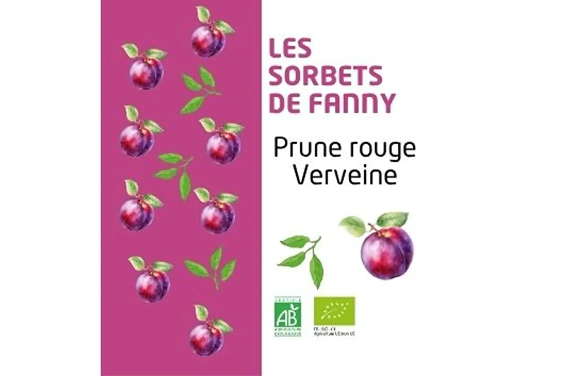 Sorbet Prune rouge & Verveine