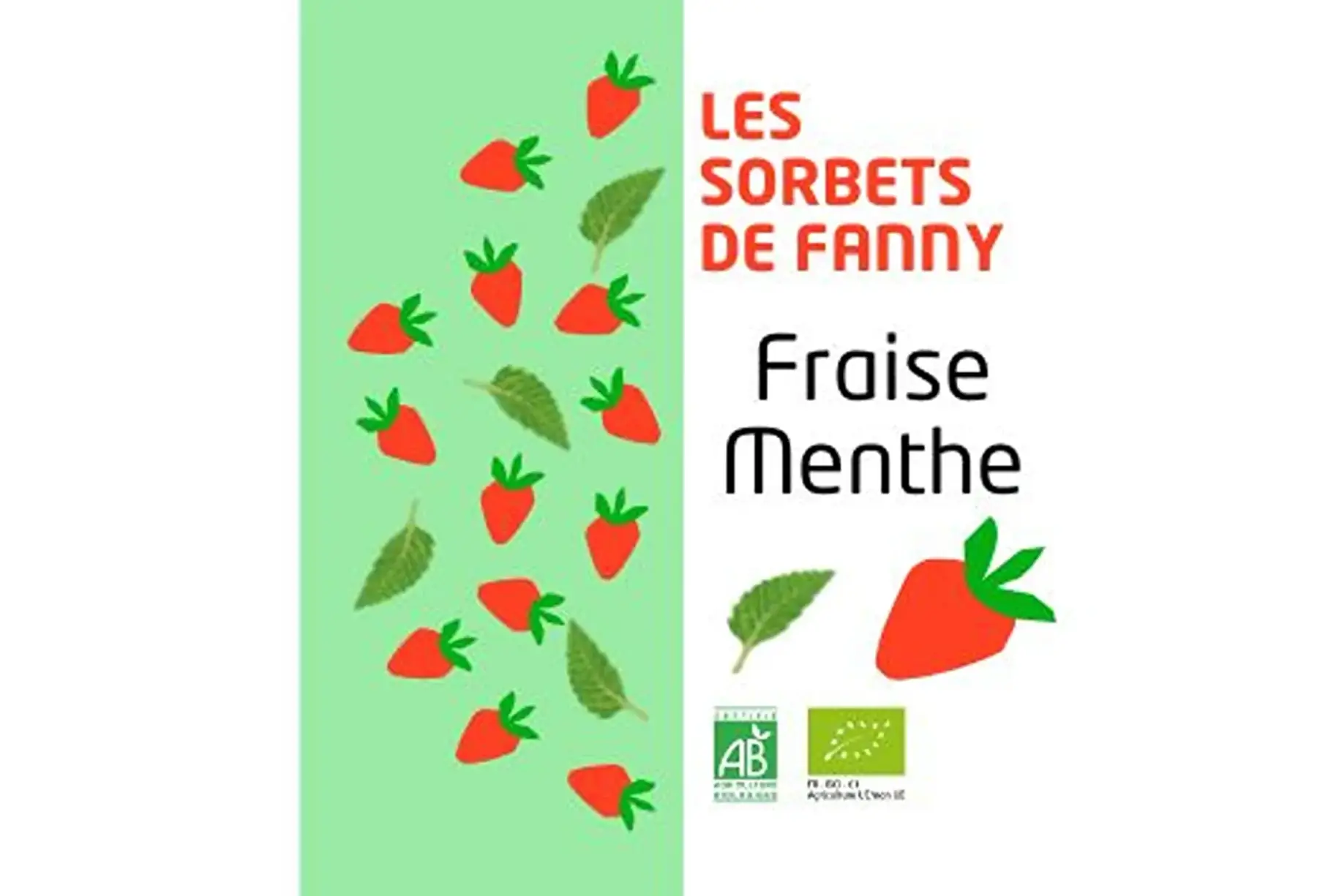 Sorbet Fraise - Menthe