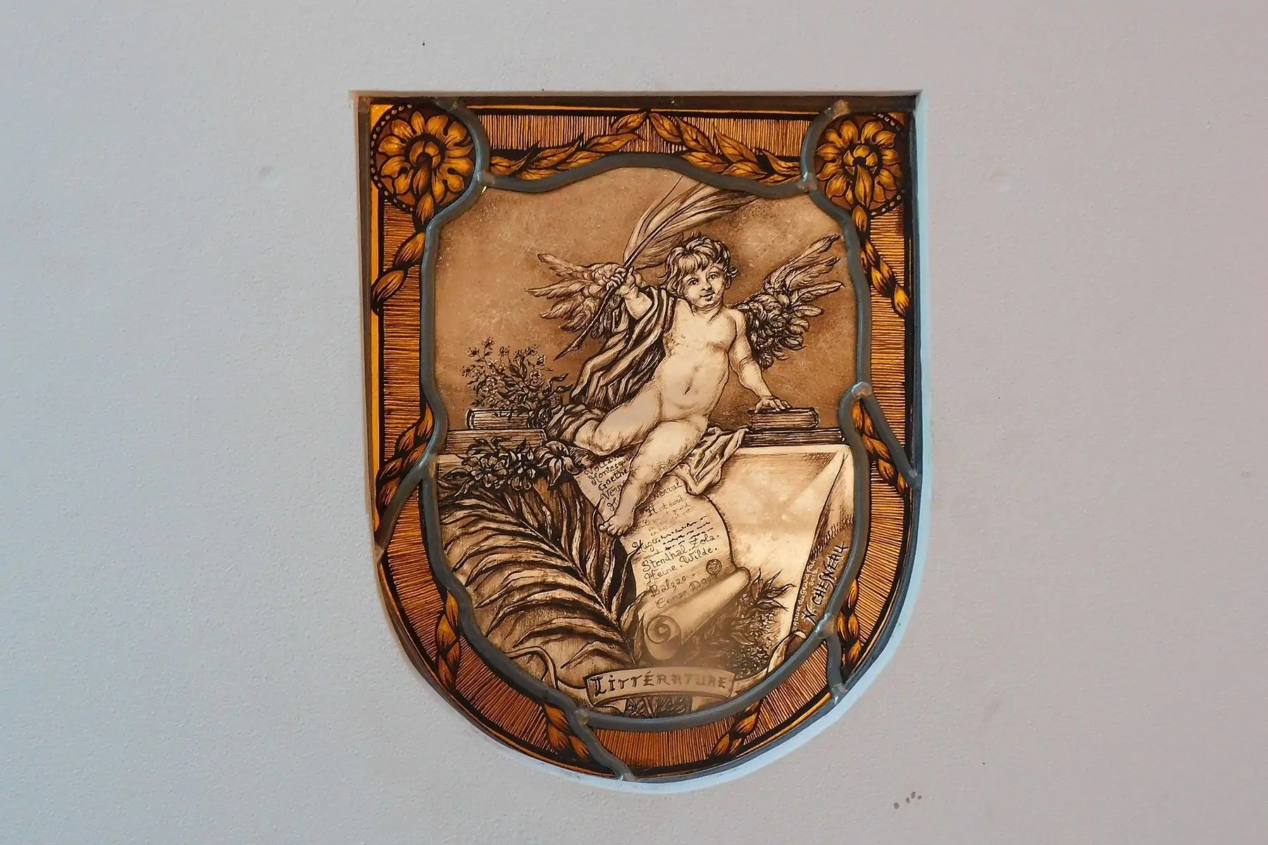 vitrail mots de verre