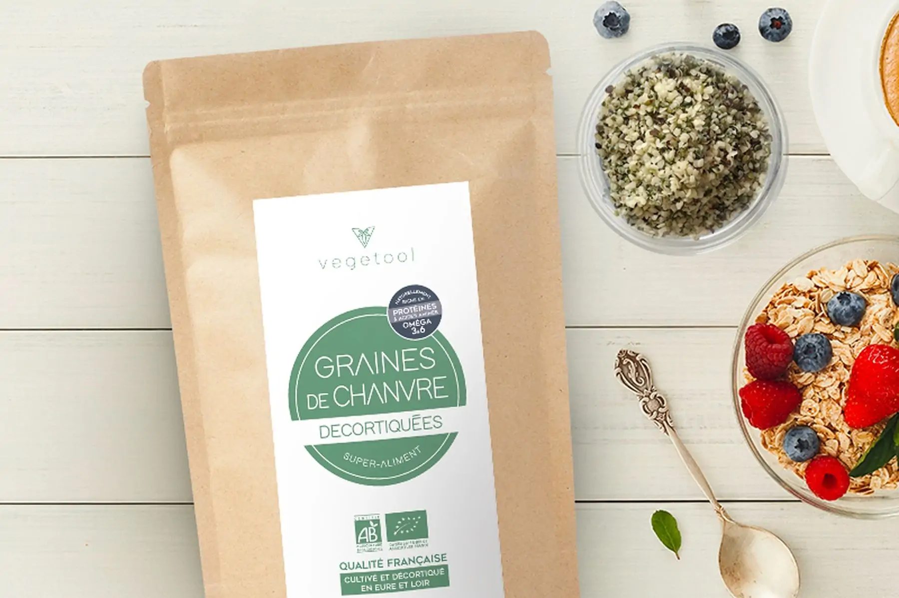 graines de chanvre décortiquées biologique