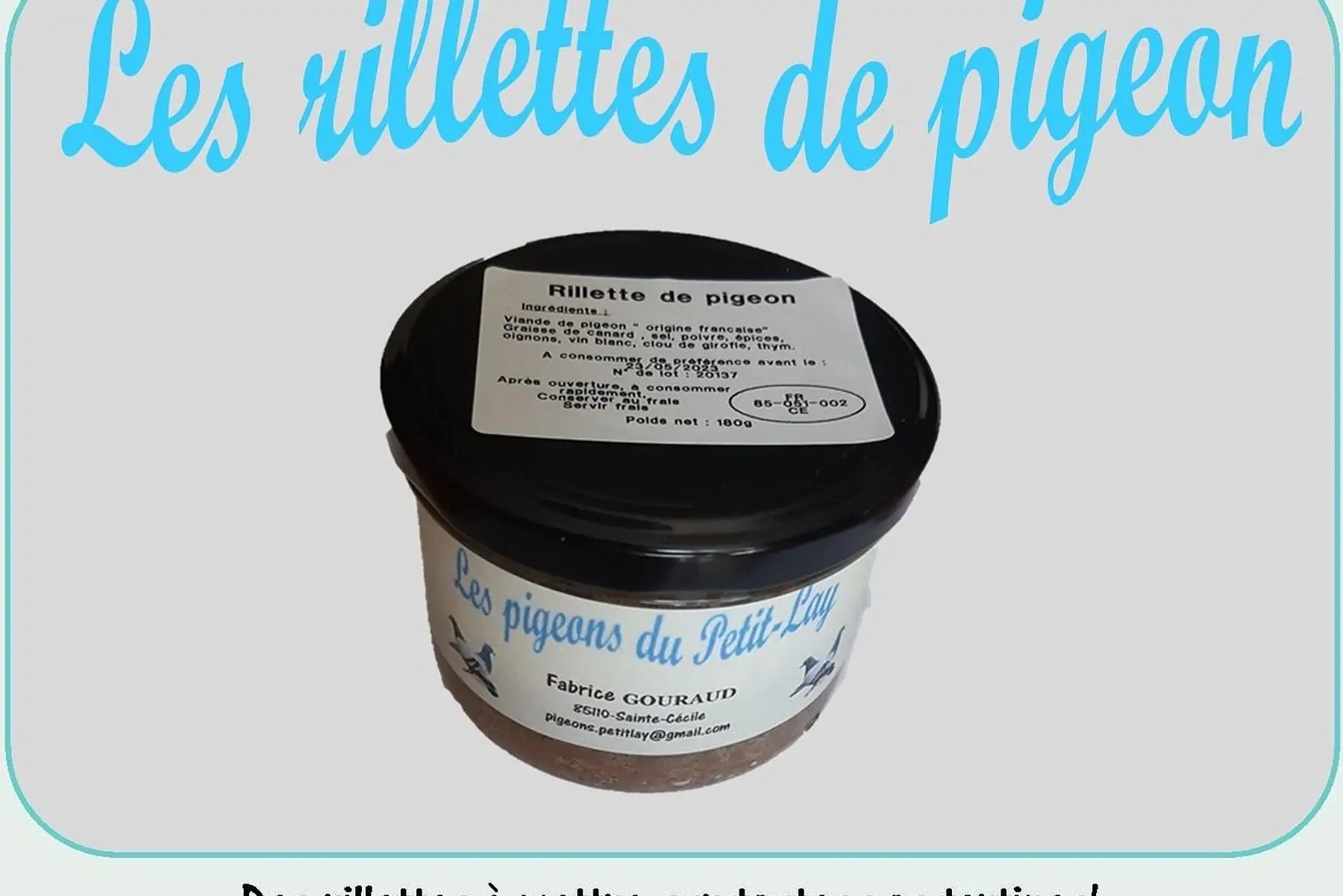 les rillettes de pigeon