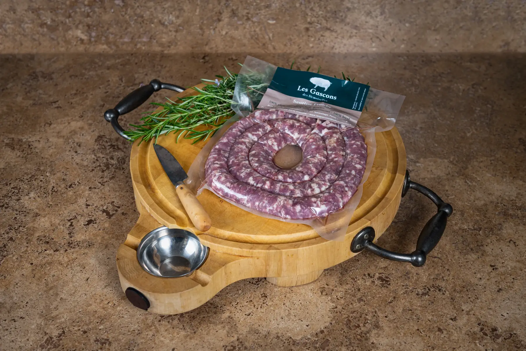 saucisse fraiche de porc noir gascon