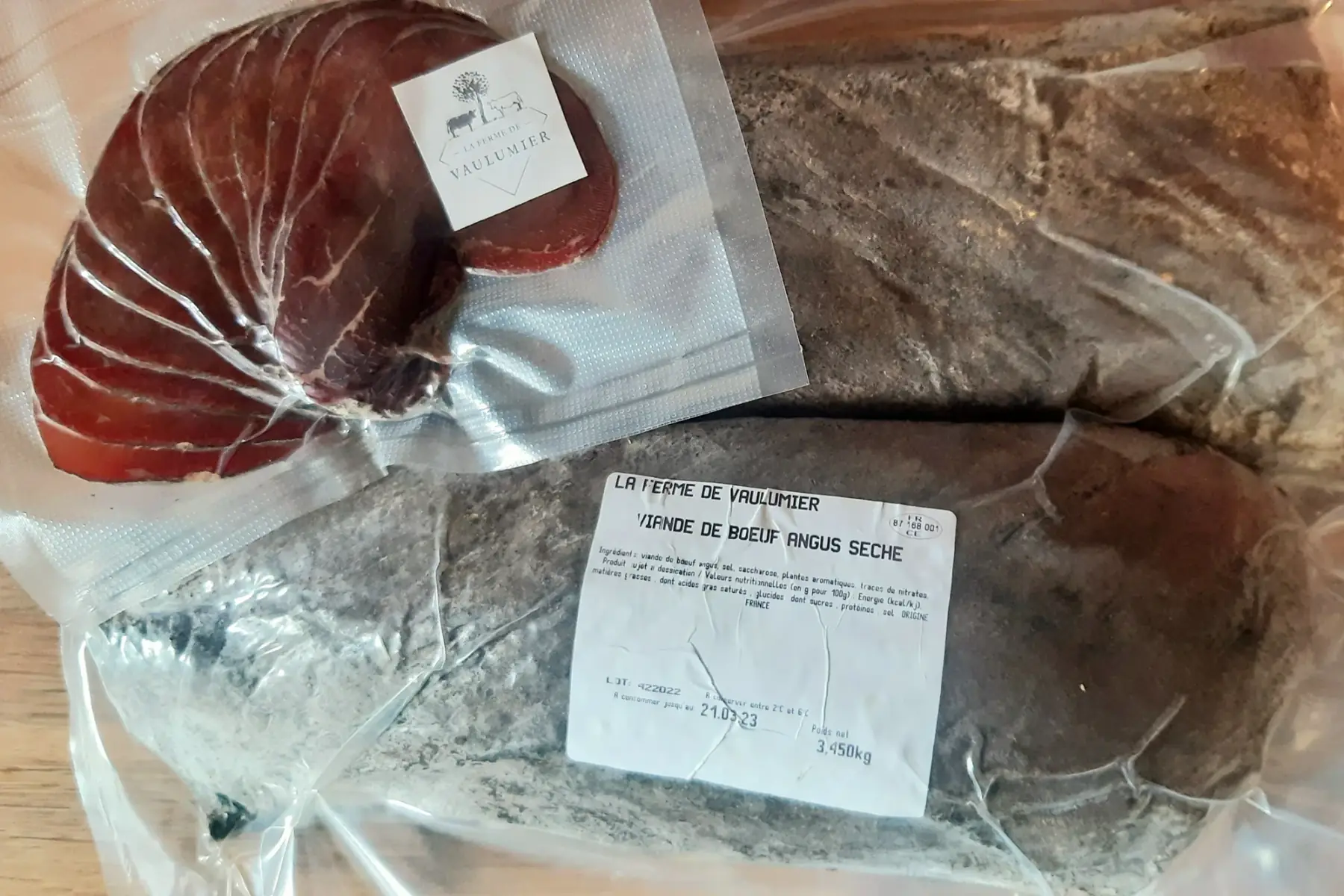 brut d'angus, viande séchée