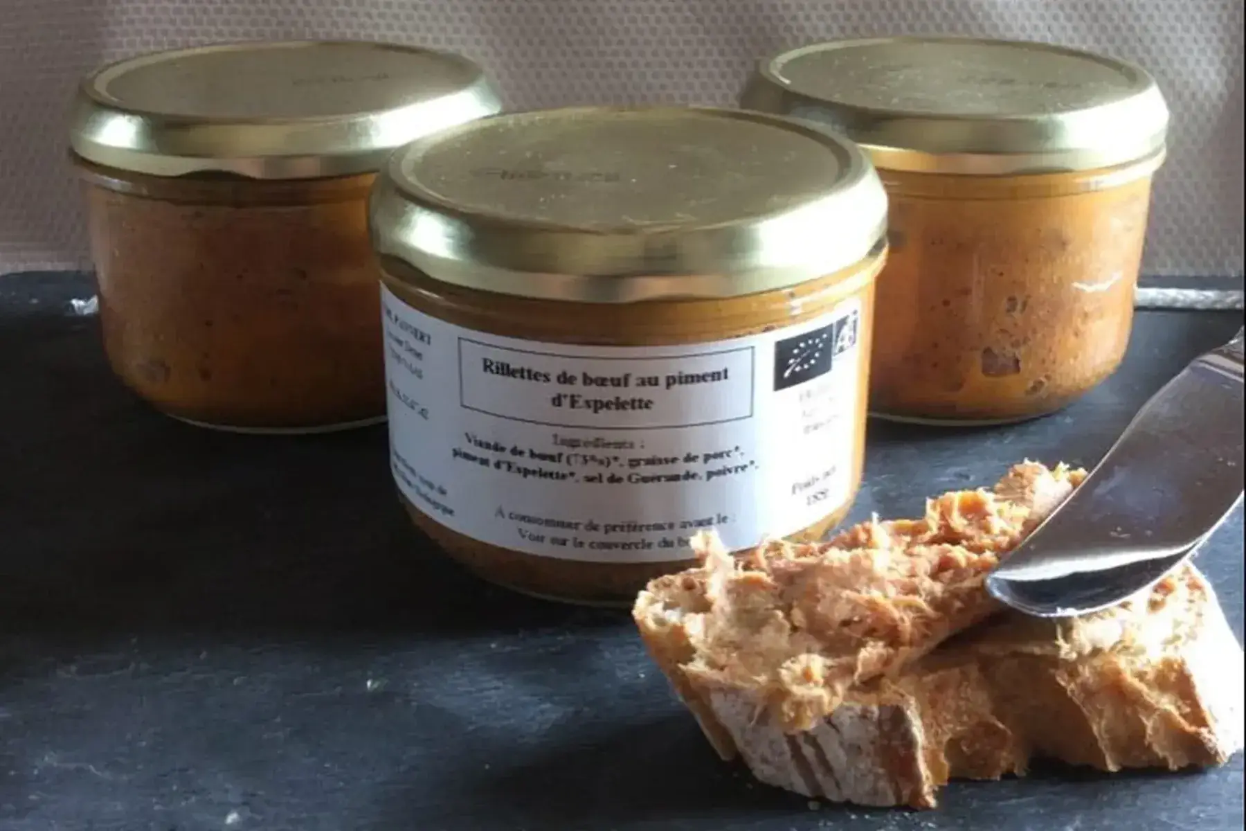 rillette de Bœuf au Piment d'Espelette