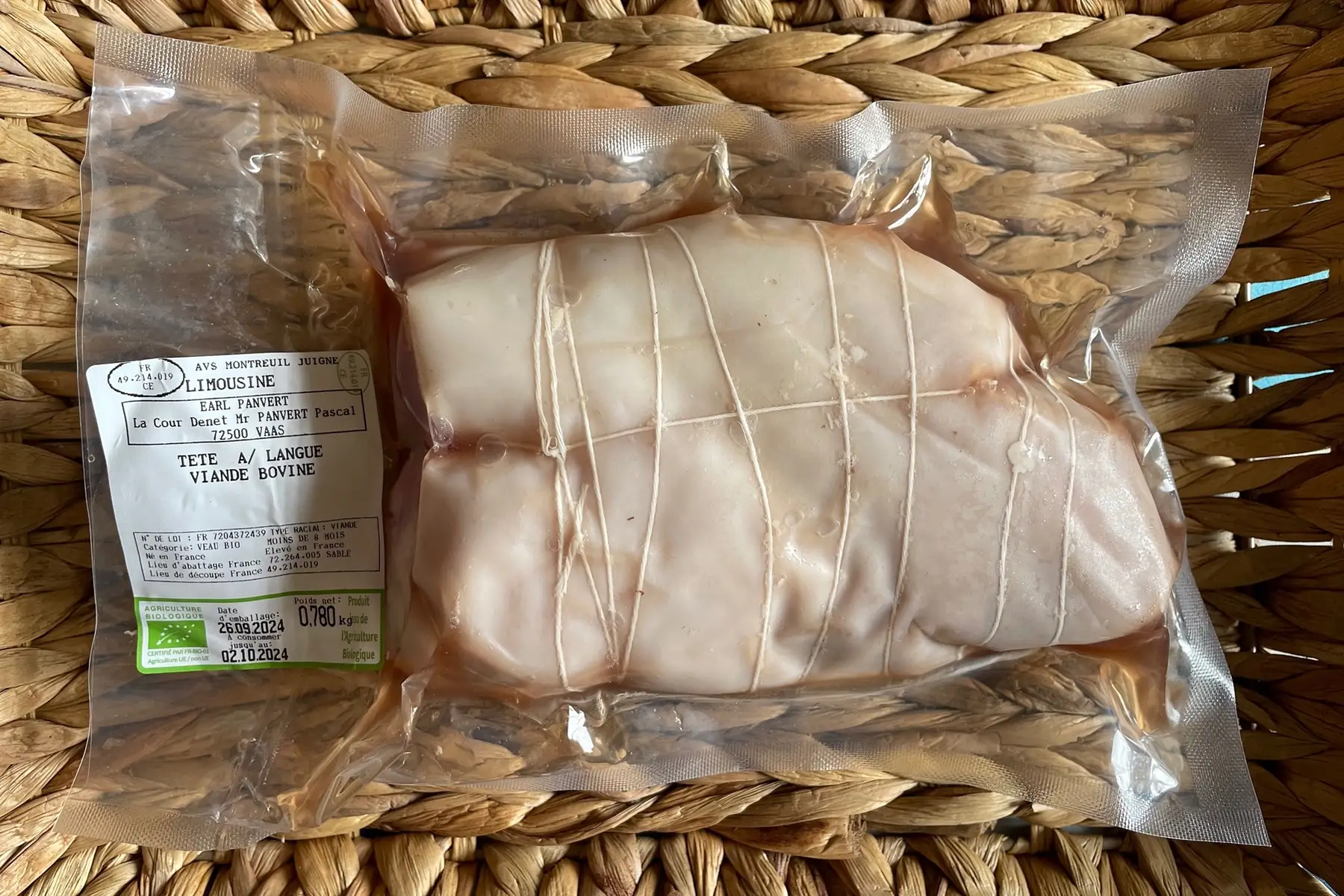 veau tête (avec langue)