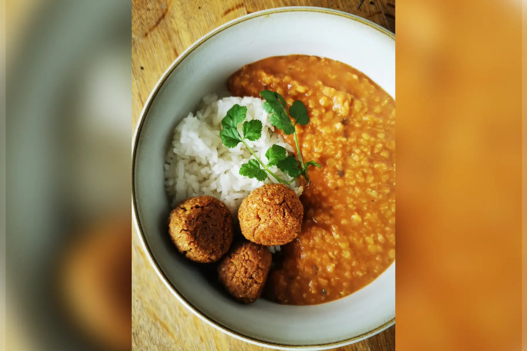 dalh de lentilles corail et boulettes de patates douces v sg