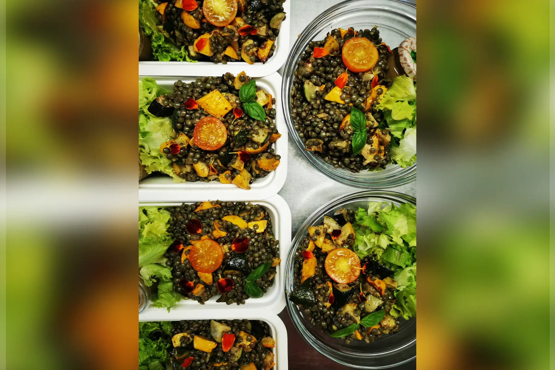 salade de lentilles et courgettes rôties au zaatar v sg