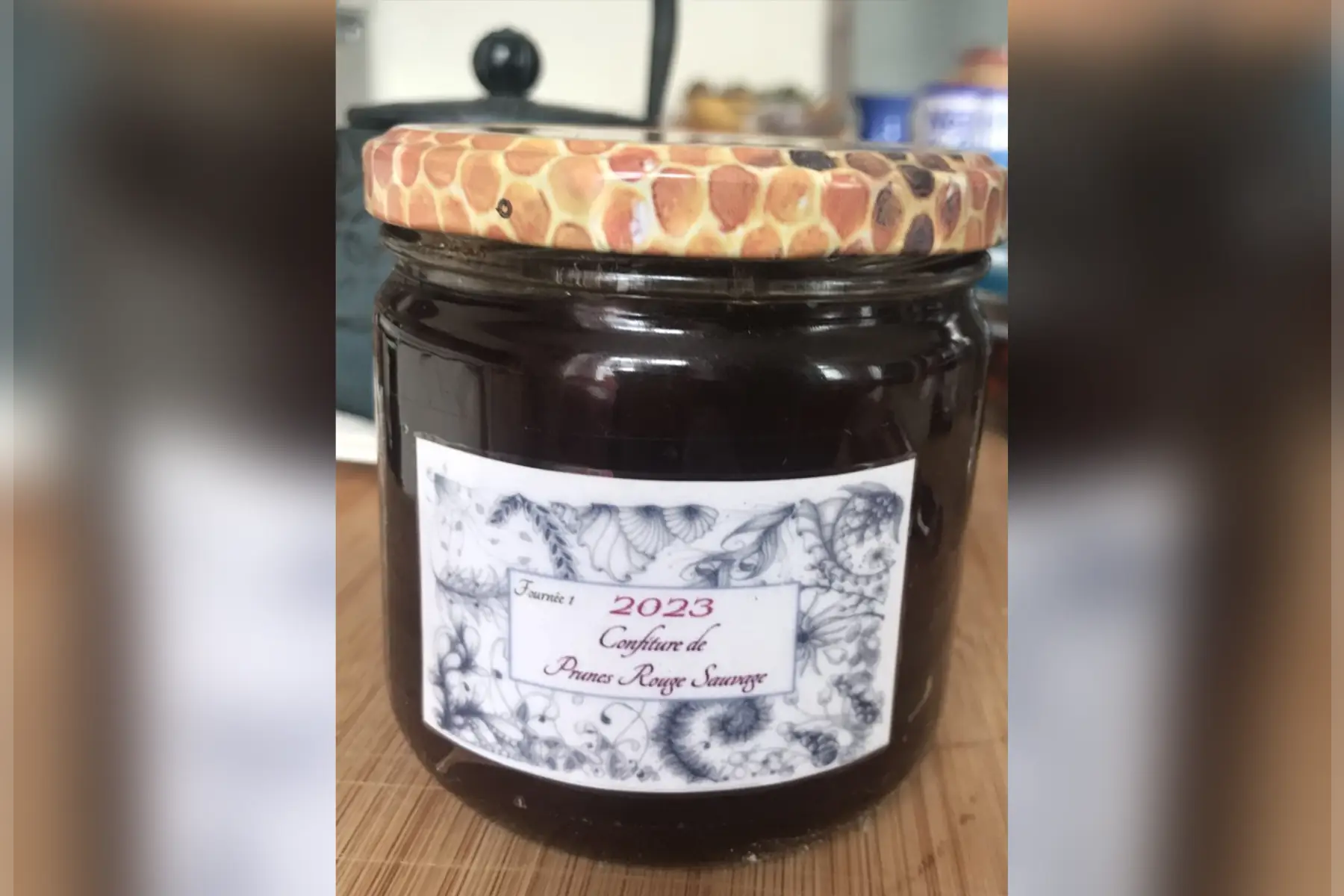 confiture de prune rouge sauvage (non certifiée bio)