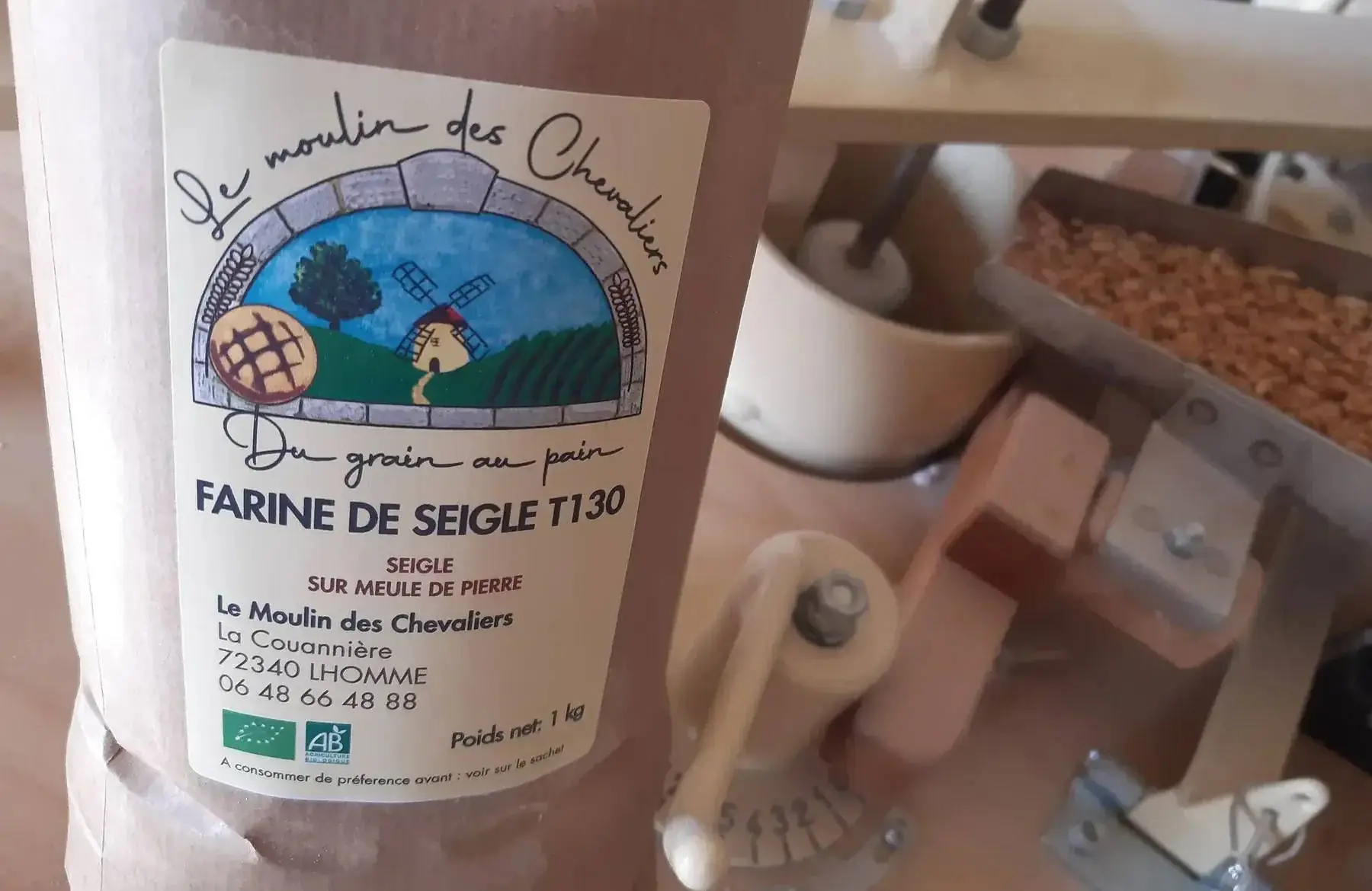 farine de seigle bio paysan  (bise/t110-130)