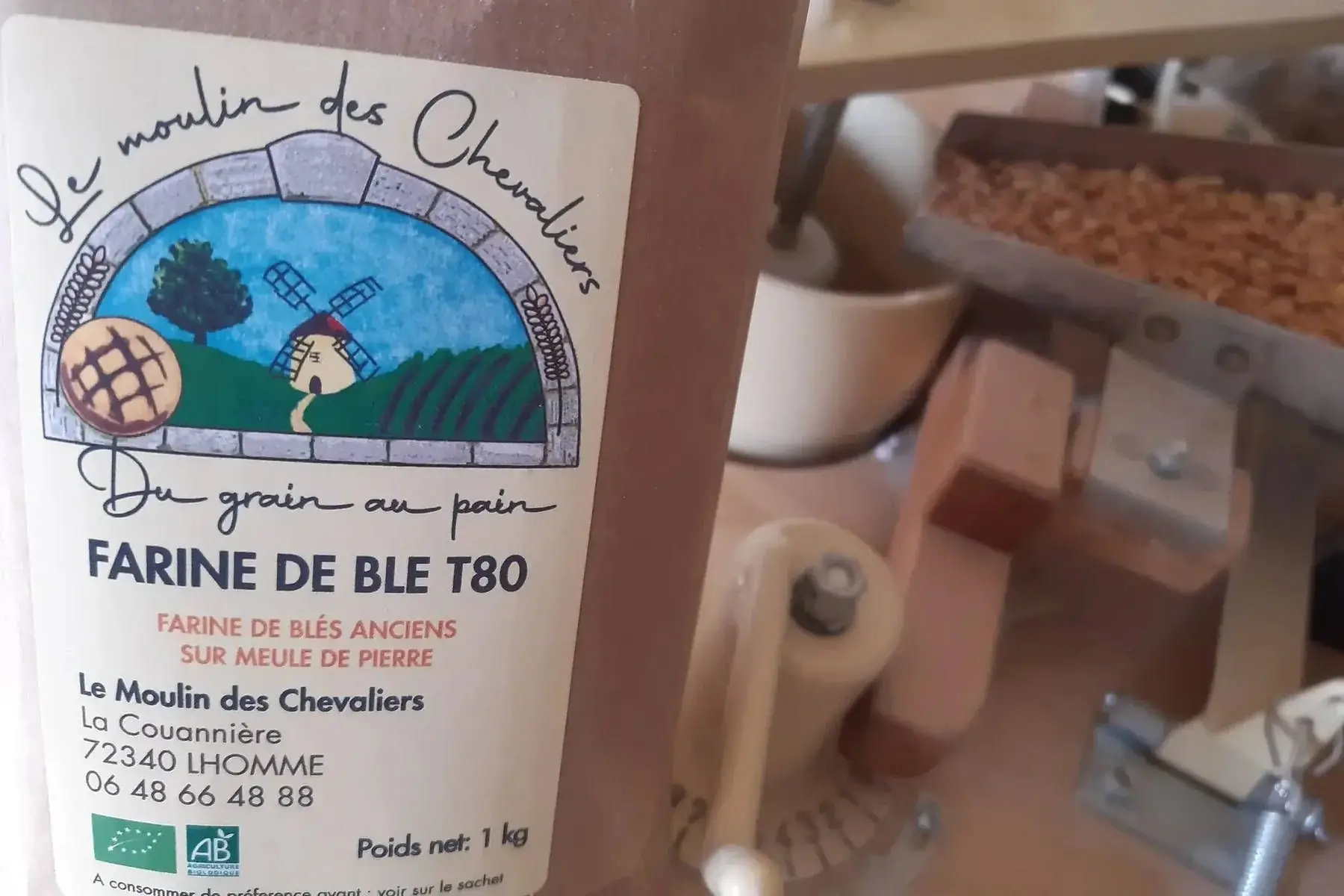 farine de blés anciens semi-complète (bise-t80 )