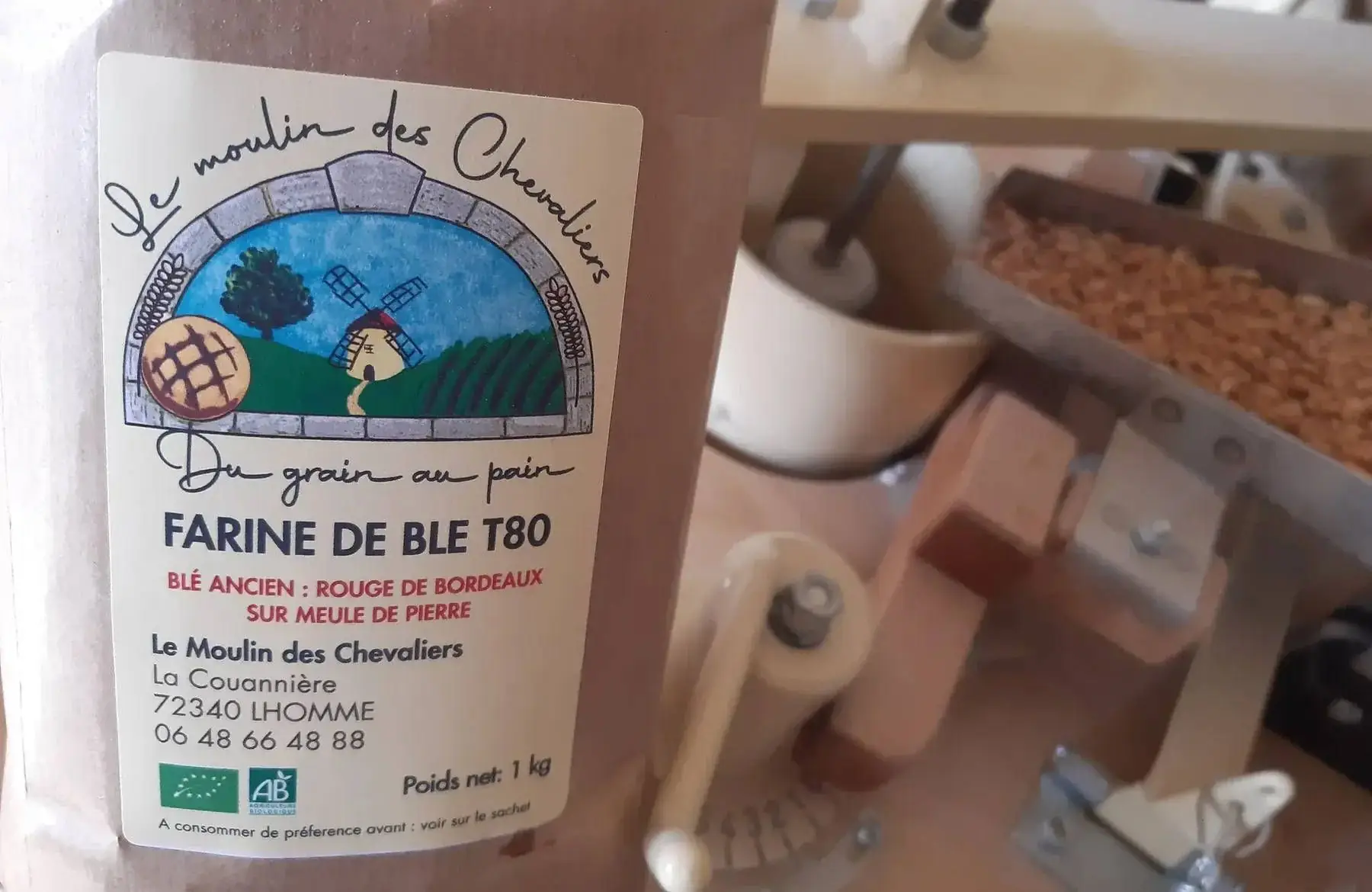 farine de blé ancien rouge de bordeaux bise semi-complète ( t80 )