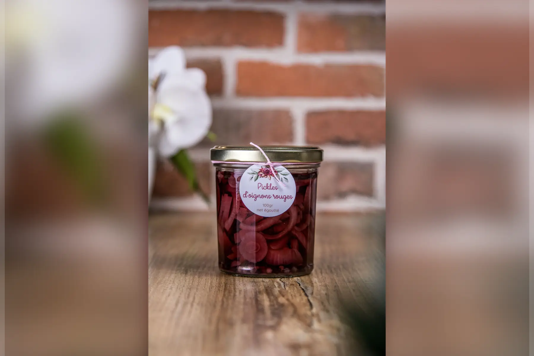 pickles d’oignons rouges au vinaigre de framboise