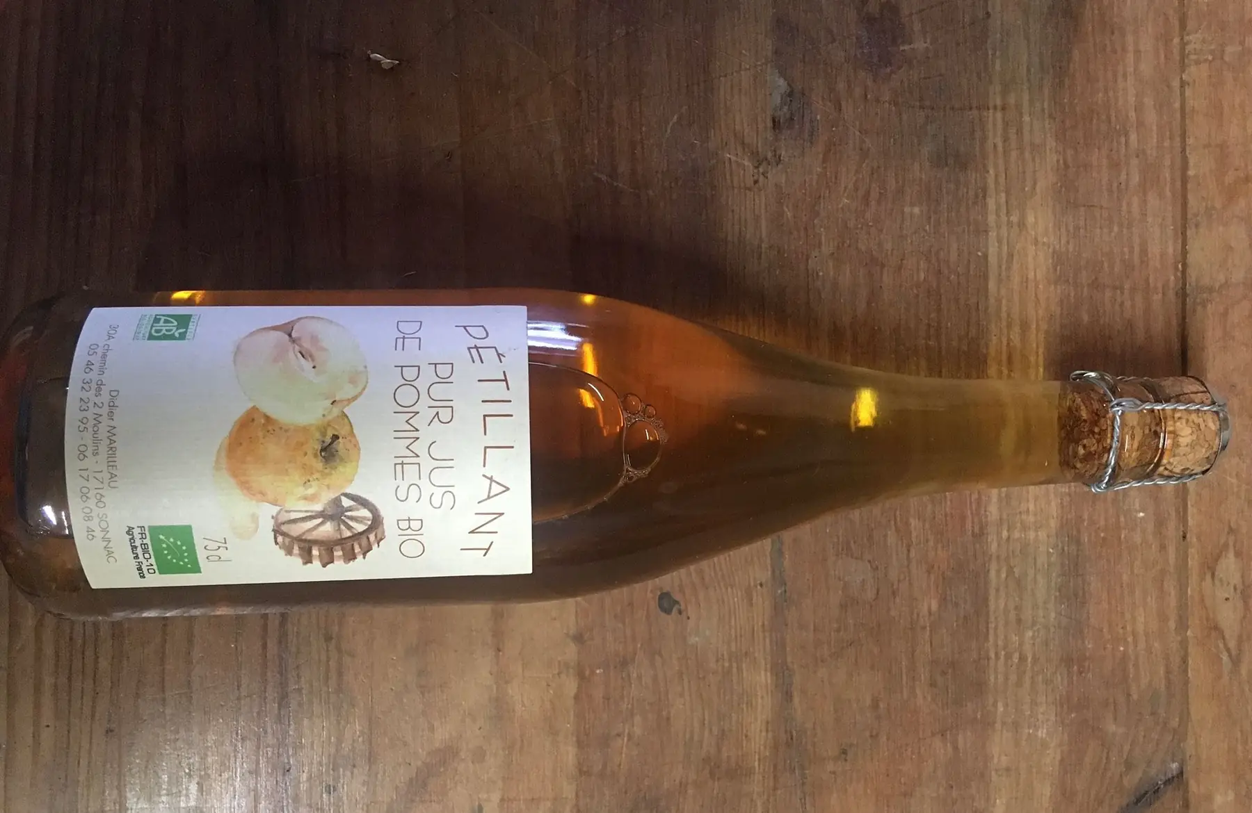 pétillant jus de pommes