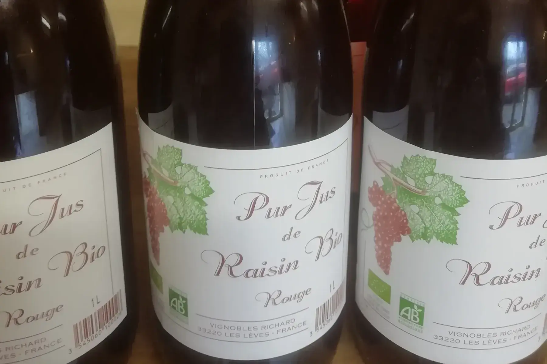 pur jus de raisin rouge