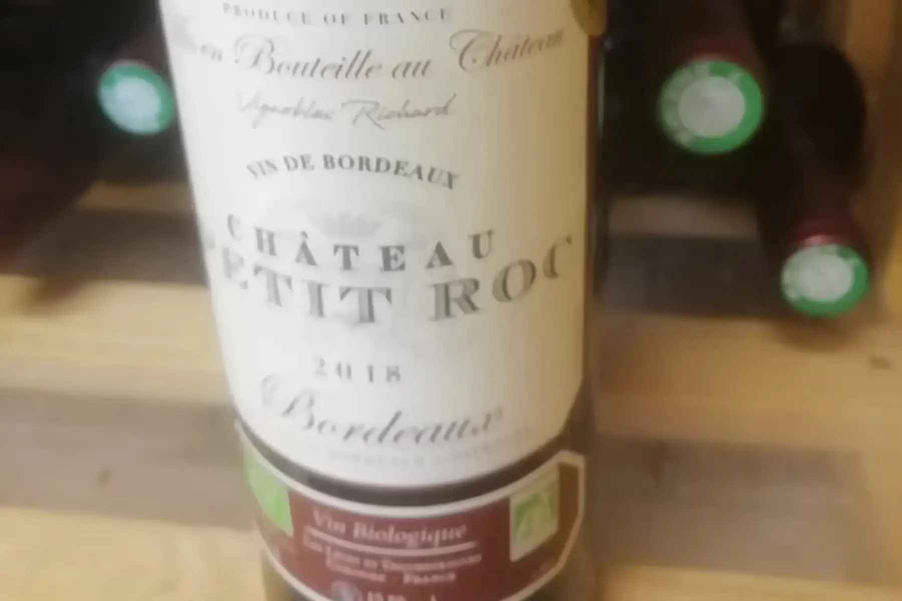 chateau petit roc bordeaux rouge 2018
