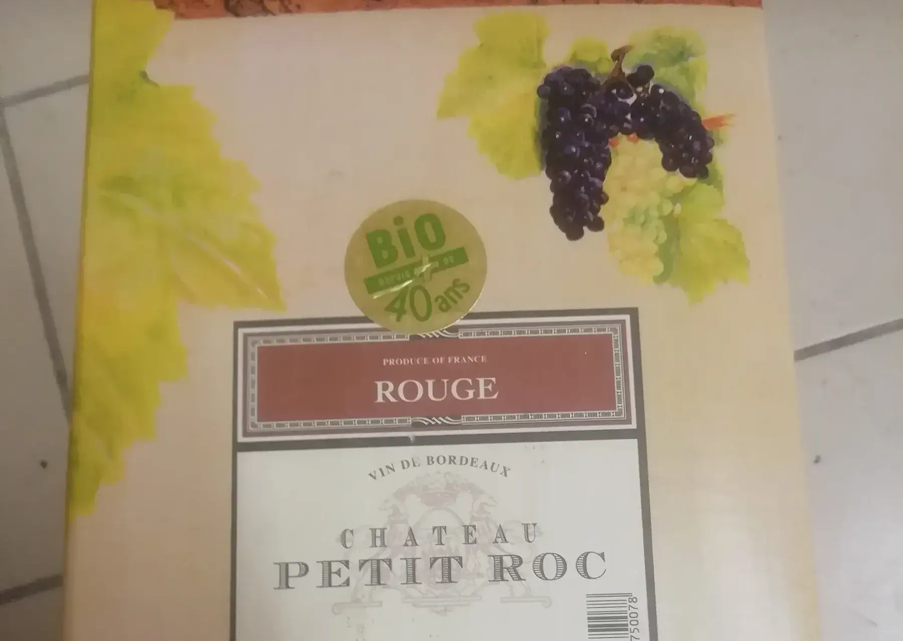 cubi bordeaux rouge 5l