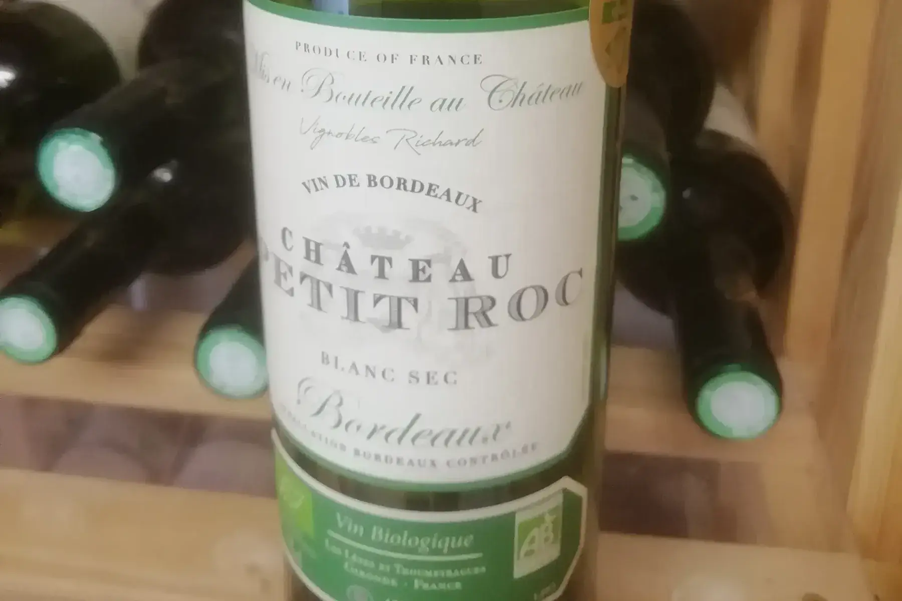 chateau petit roc bordeaux blanc sec