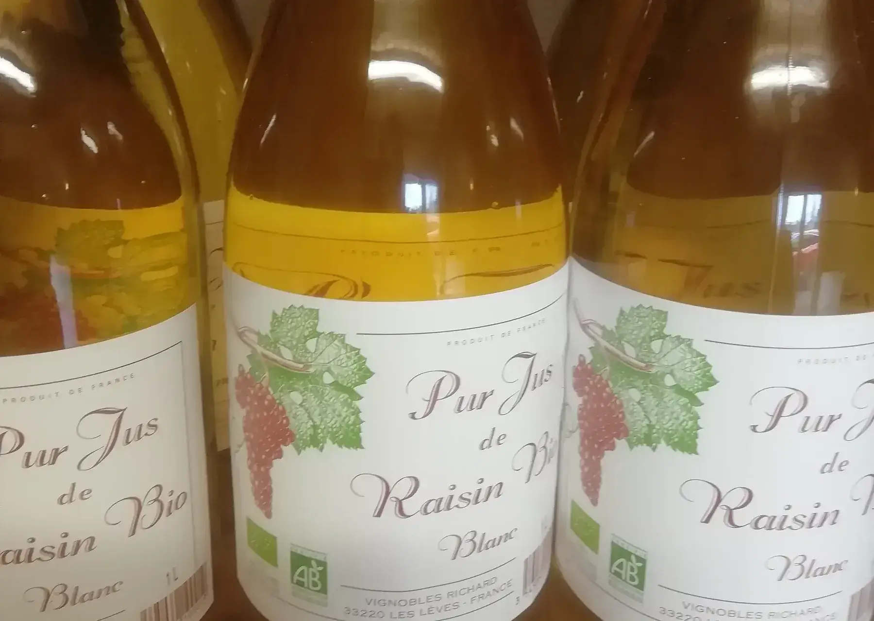 pur jus de raisin blanc