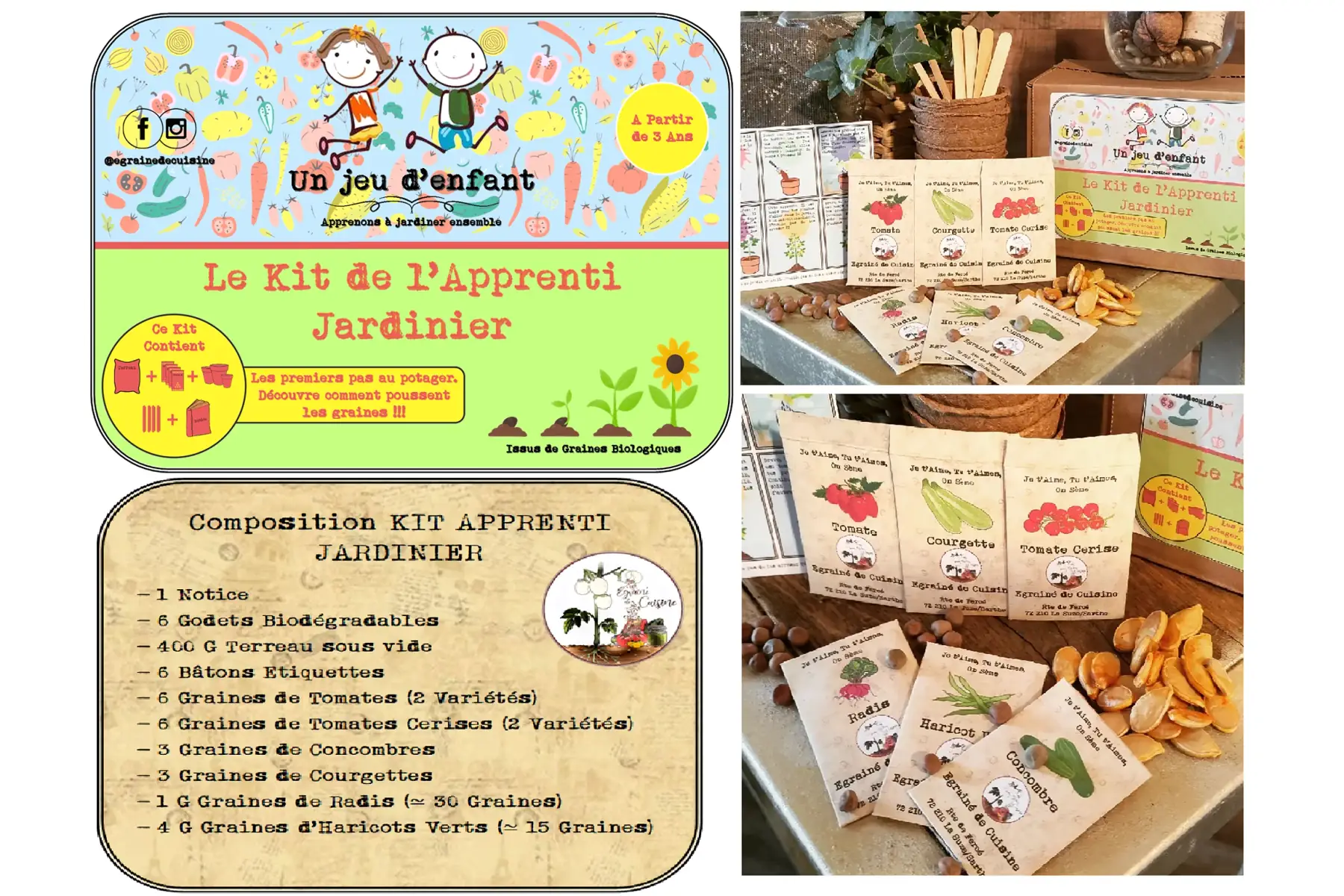 kit de l'apprenti jardinier