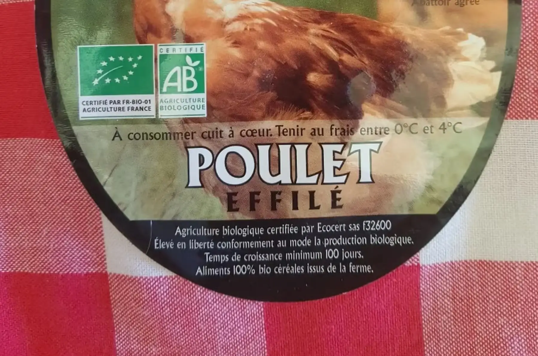 poulet de 2kg à 2,5kg