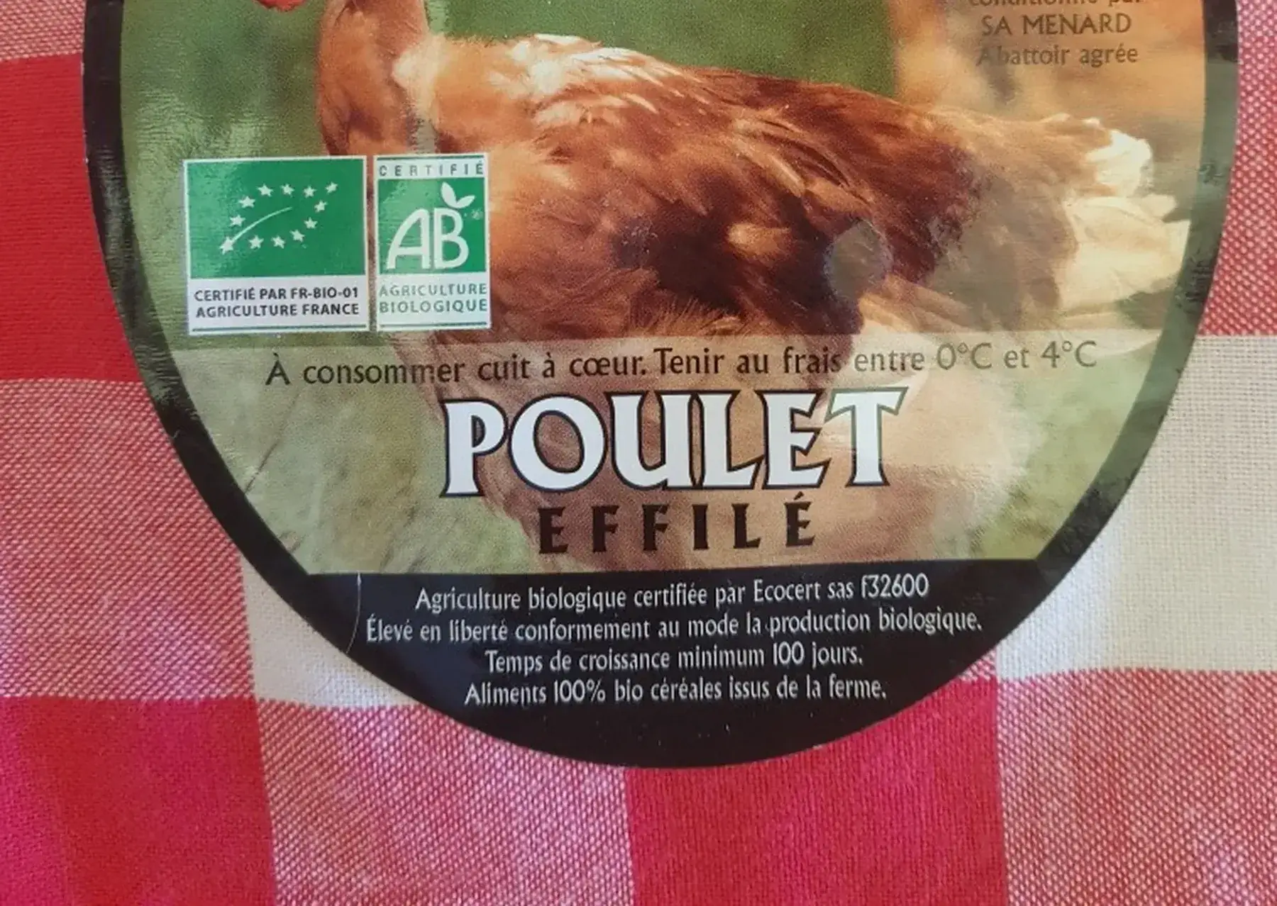 poulet de 1,5kg à 2kg