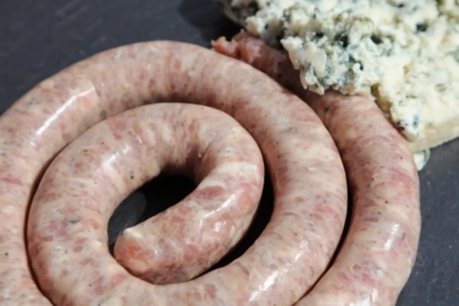 Saucisse fraiche de poulet au roquefort