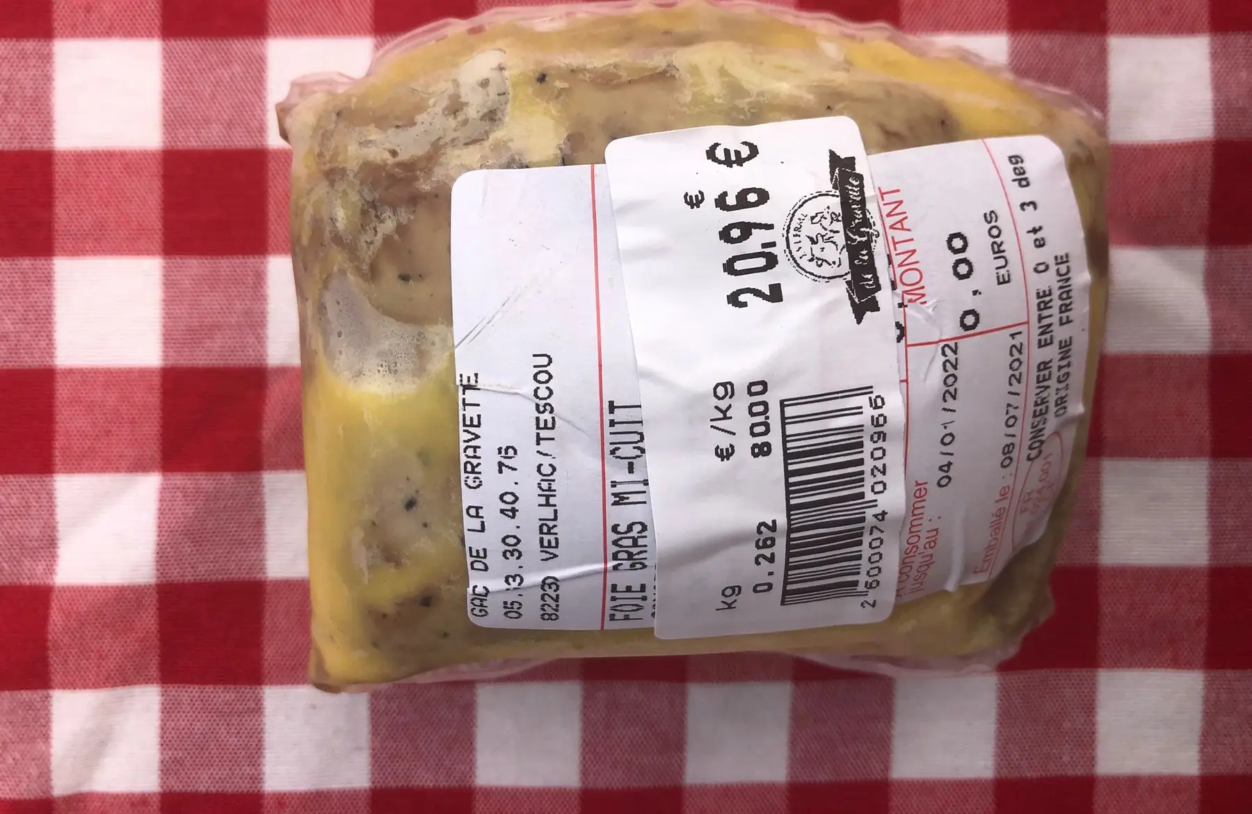 foie gras de canard mi cuit